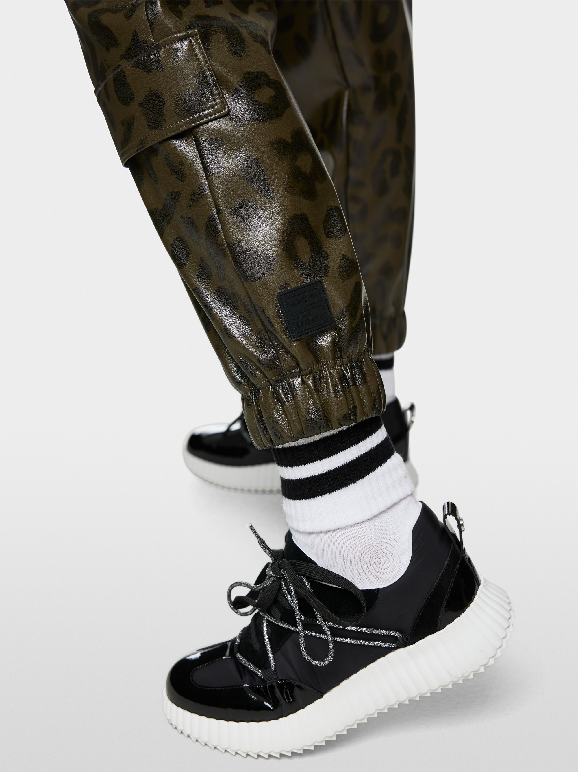 Pantalon en similicuir léopard ROYE