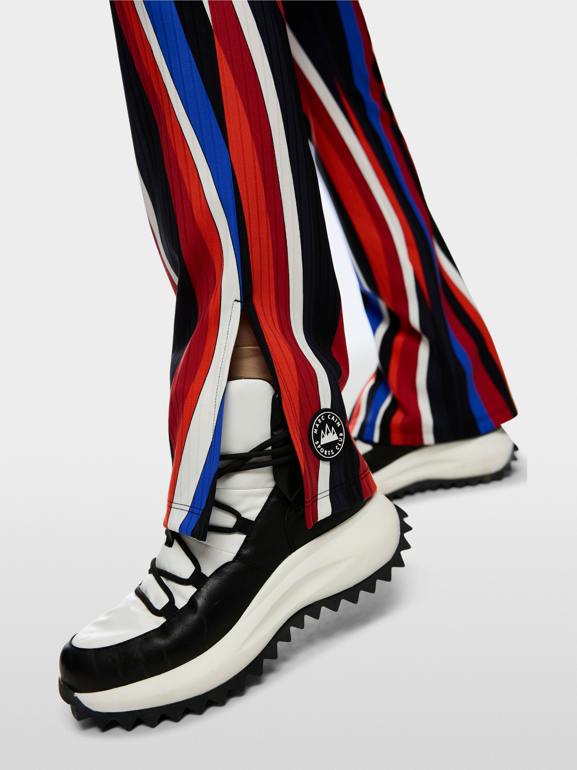 Pantalon FATSA à motif ondulé rétro