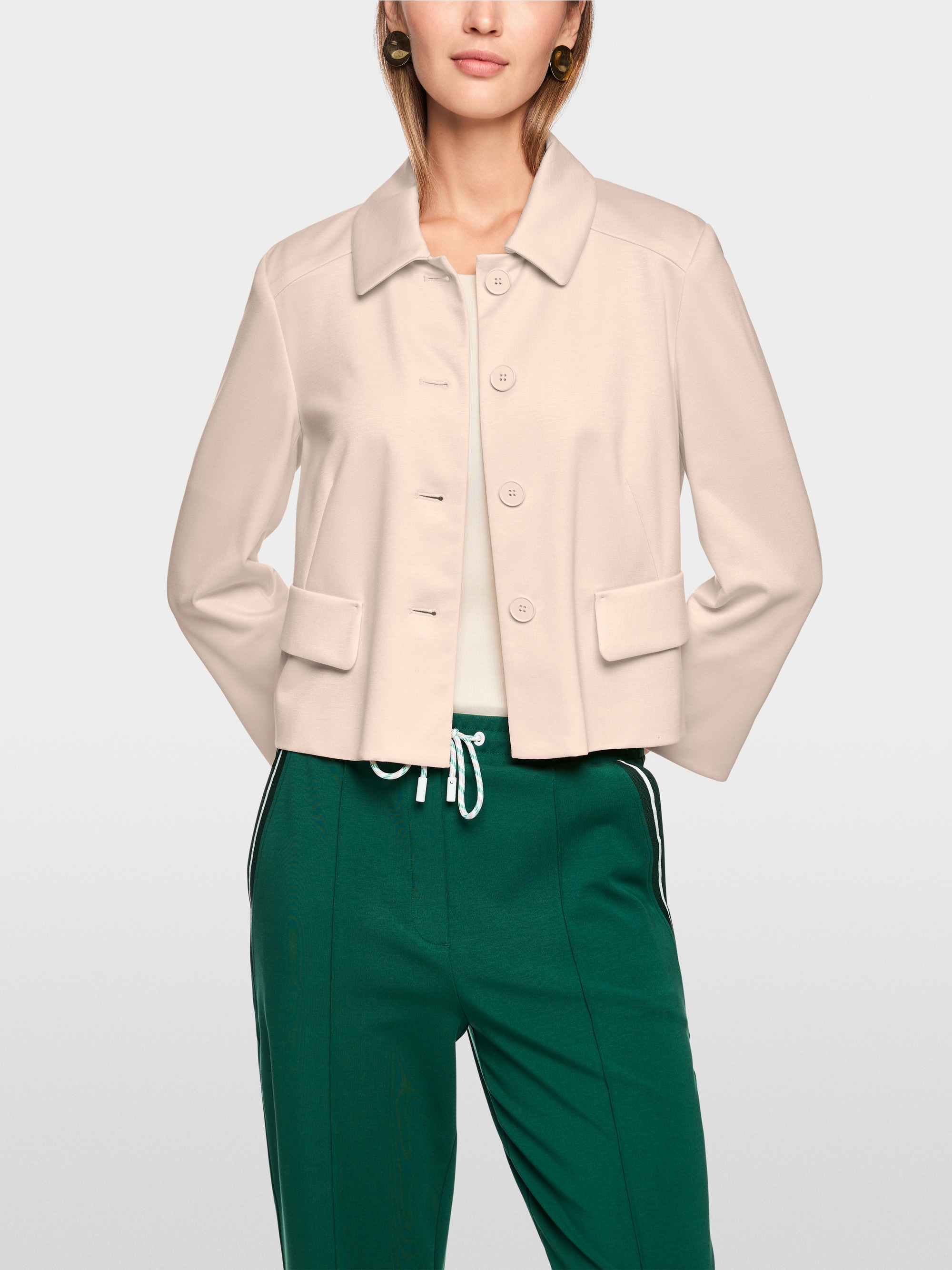 Veste courte avec col Kent