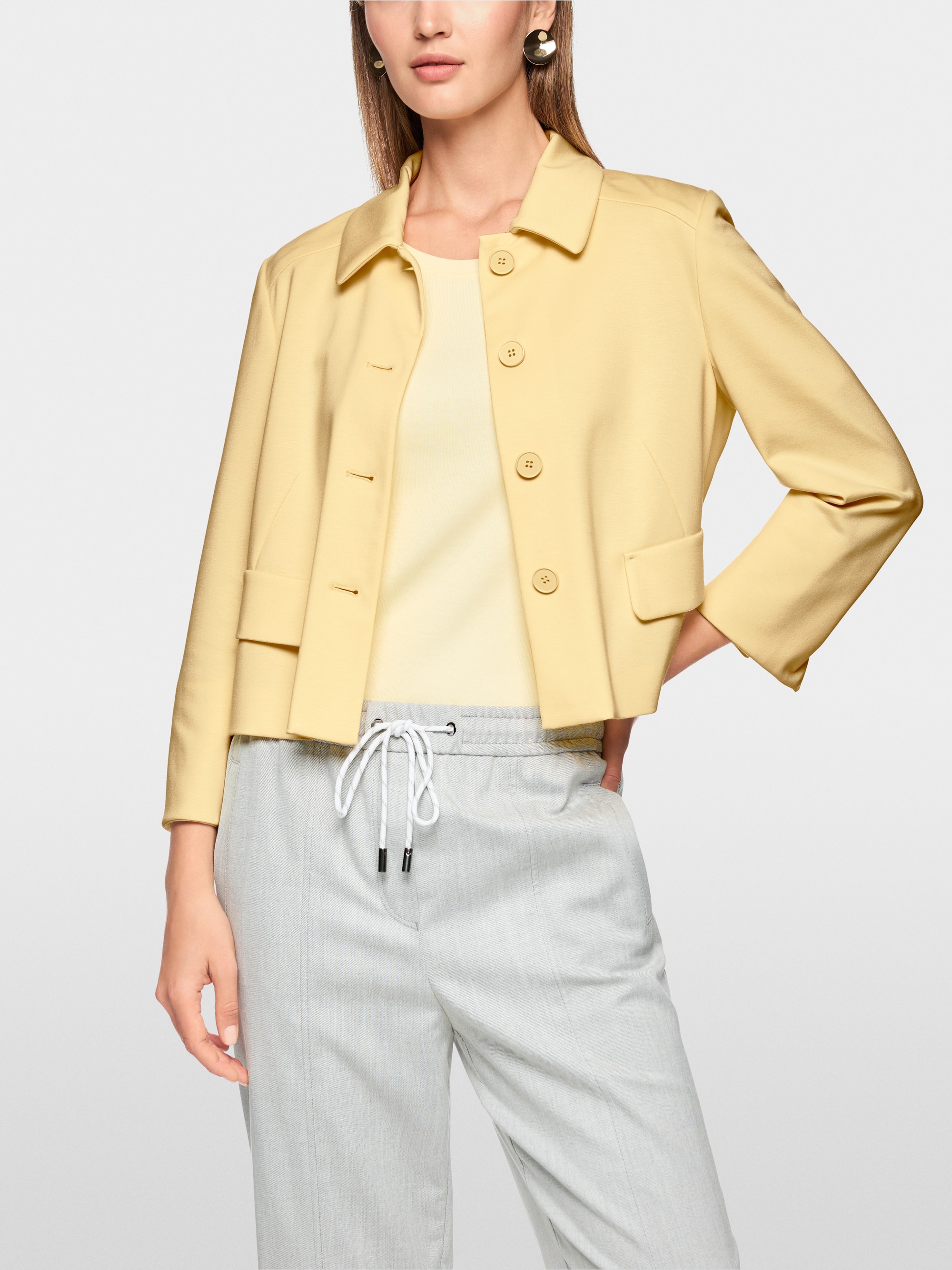 Veste courte avec col Kent