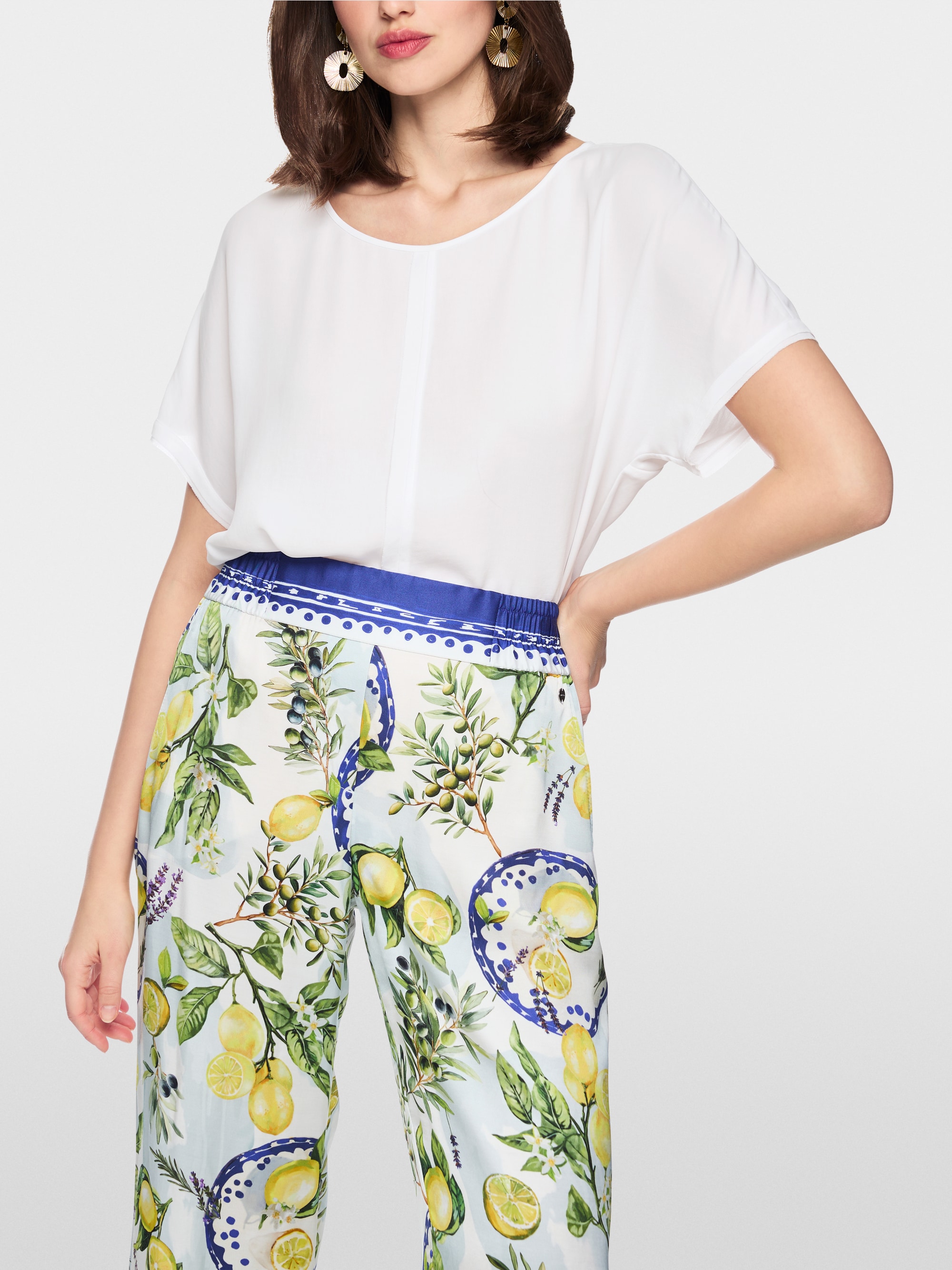 Blouse ample en tissu fluide