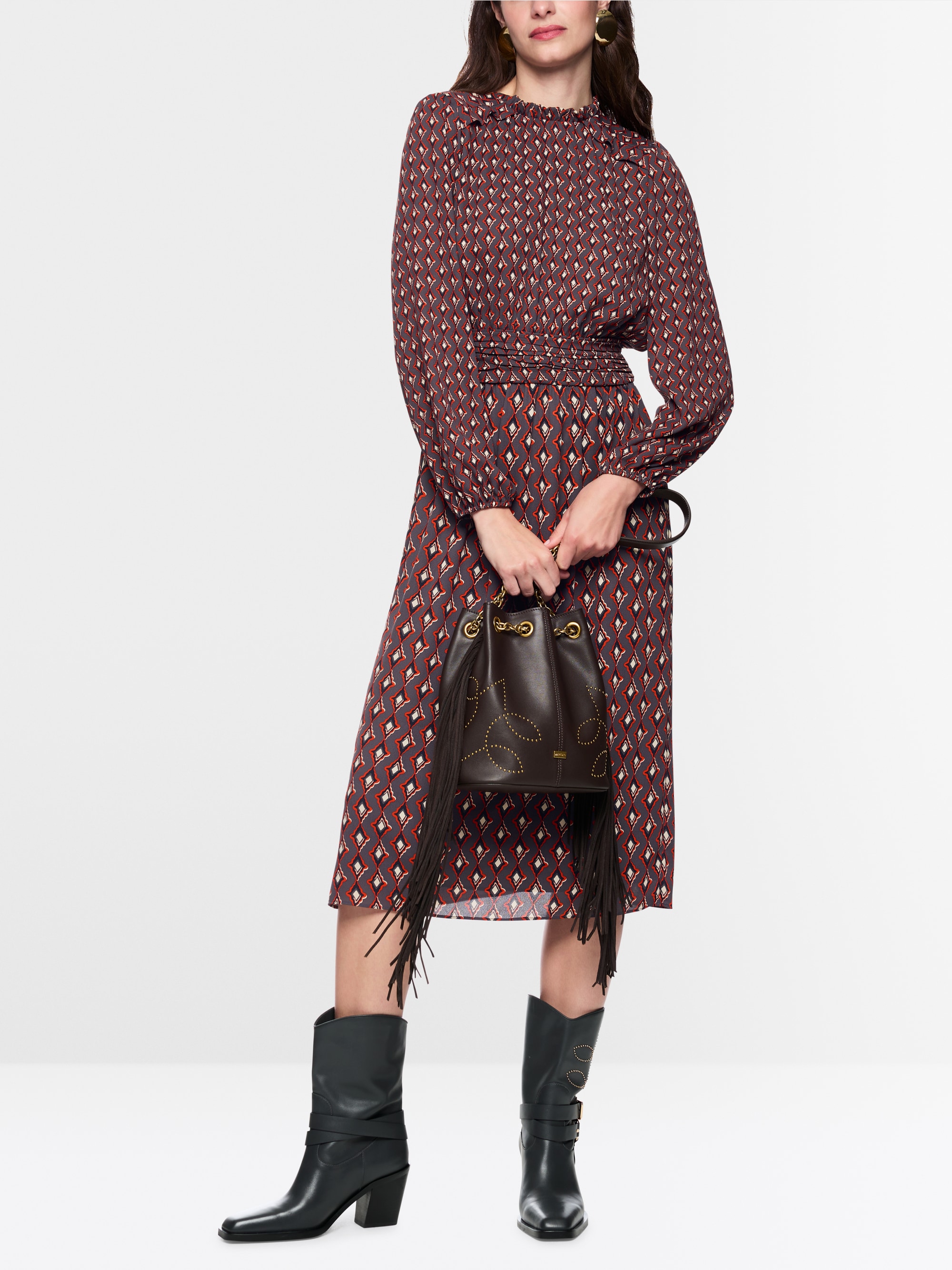 Bedrucktes Kleid "Rethink Together"