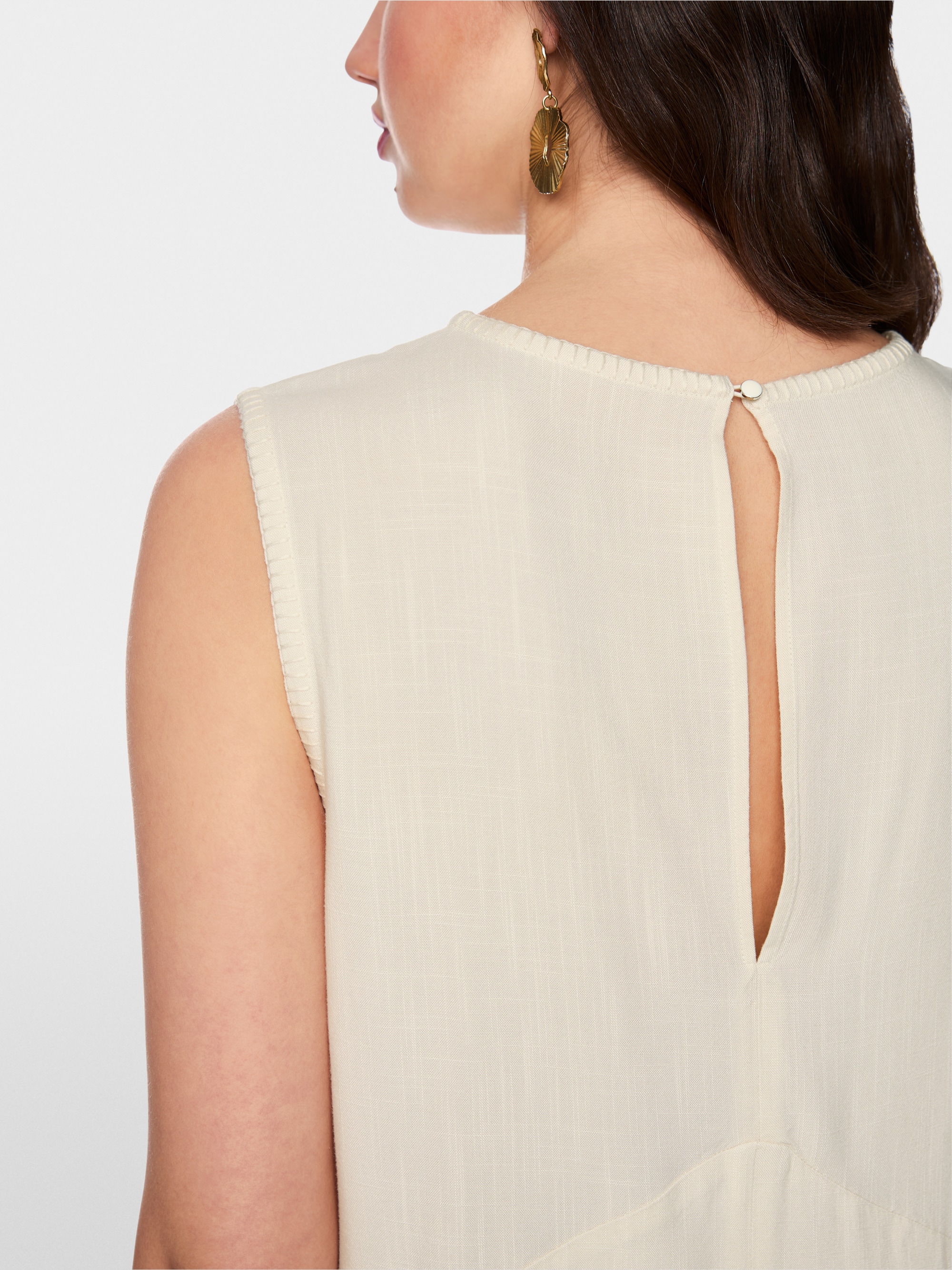 Maxi dress with broderie anglaise