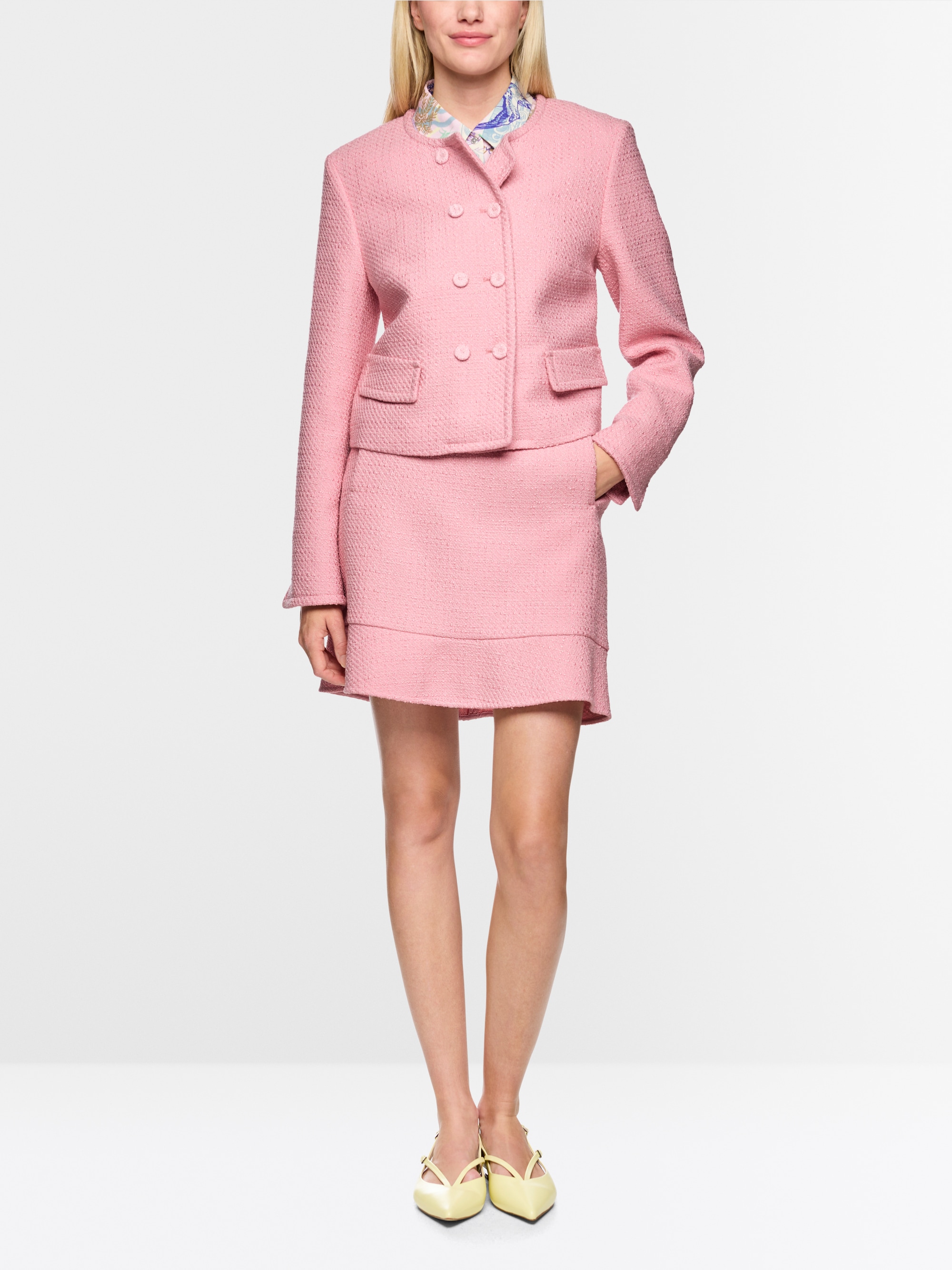 Veste couture en coton mélangé