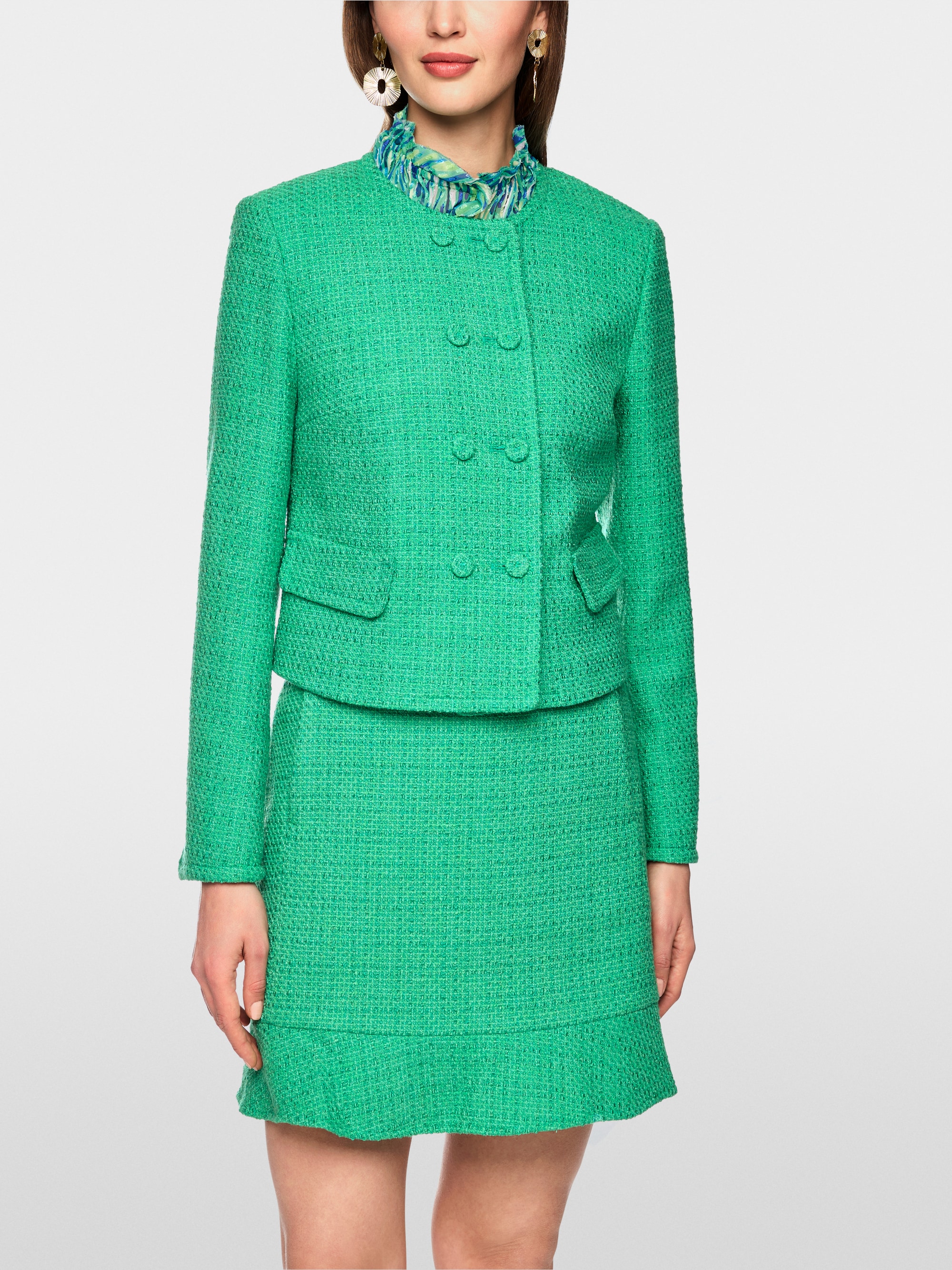 Cotton blend couture jacket