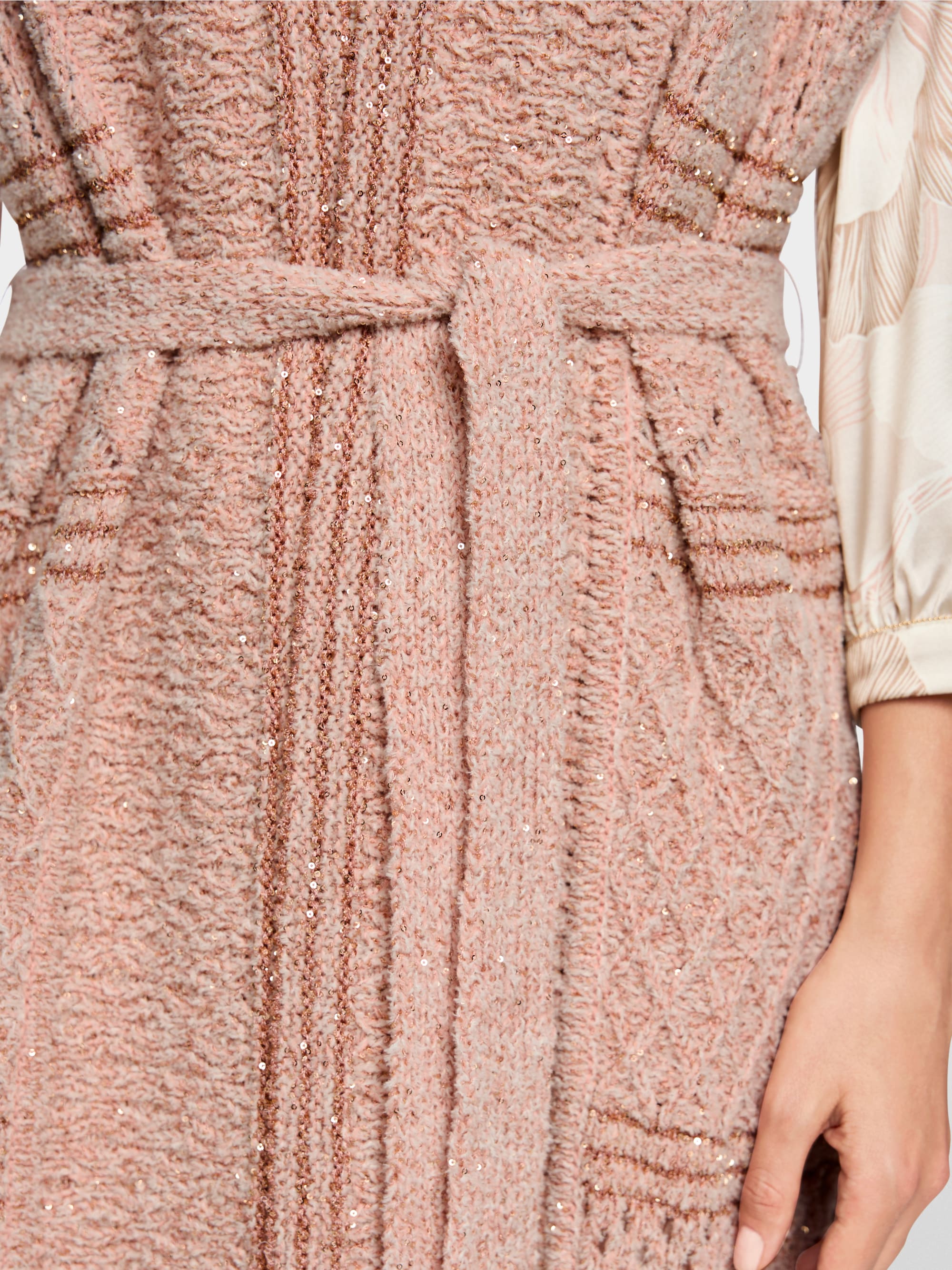 ‘Knitted in Germany’ long waistcoat