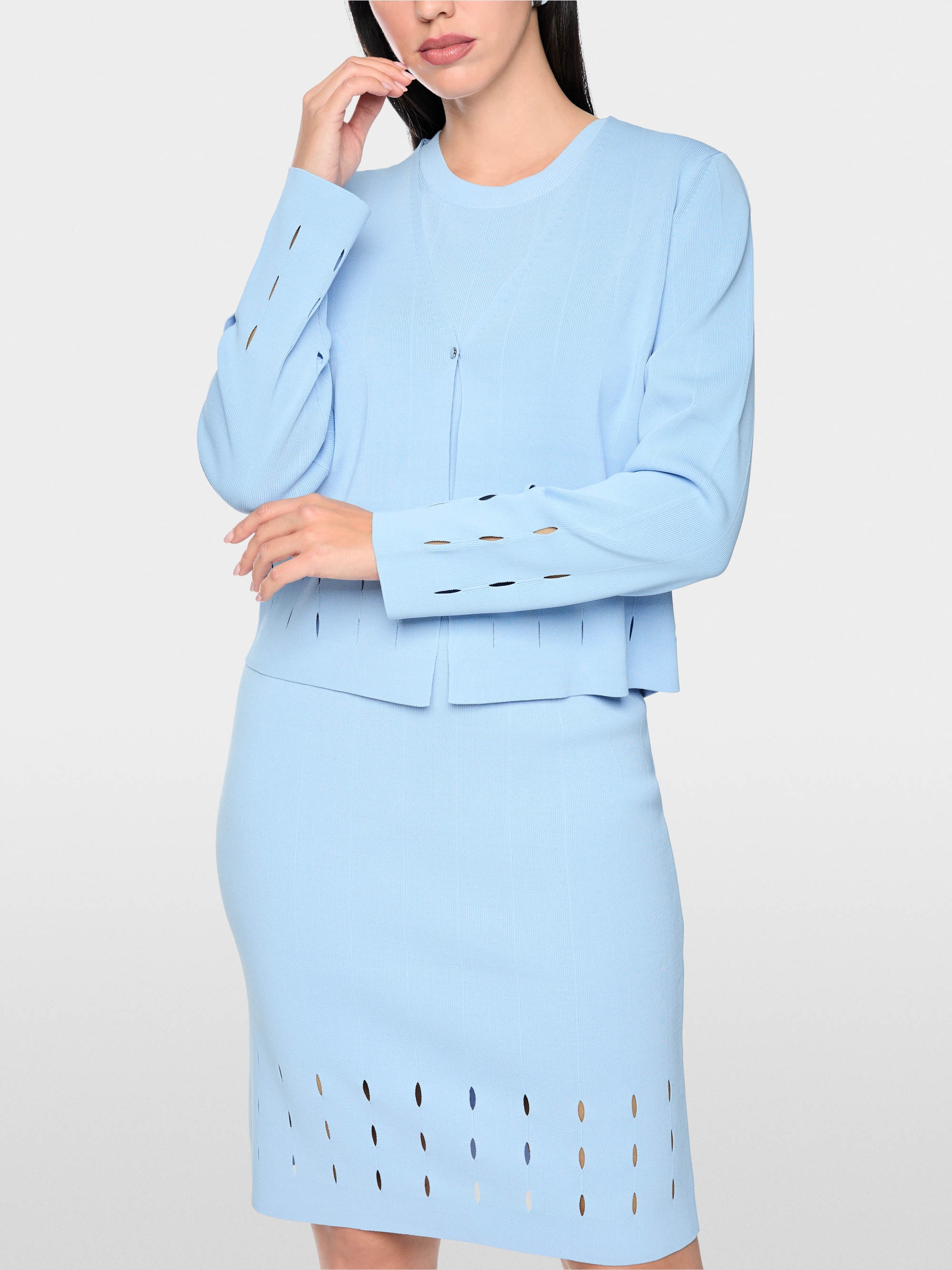 Cardigan with cut-out details