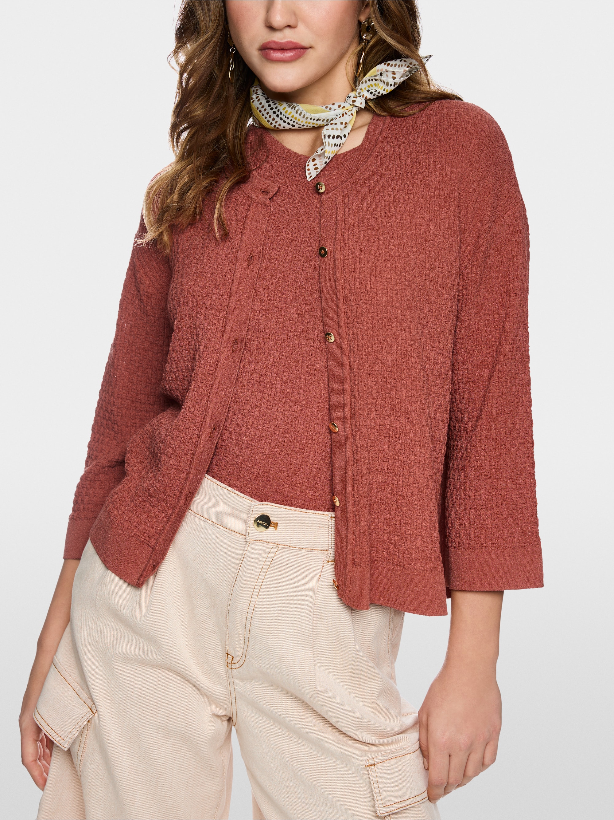 ‘Knitted in Germany’ textured cardigan