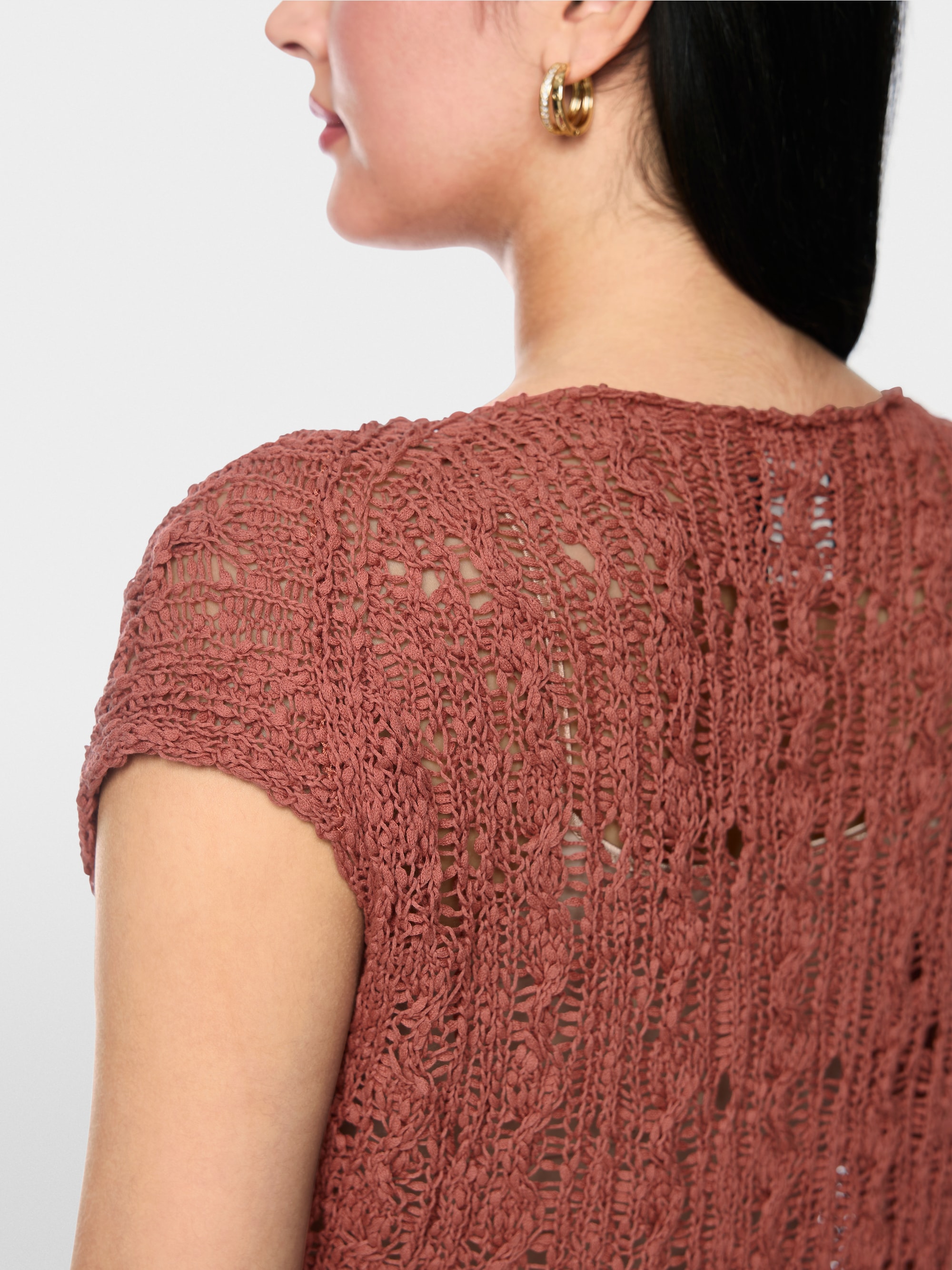 ‘Rethink Together’ openwork jumper