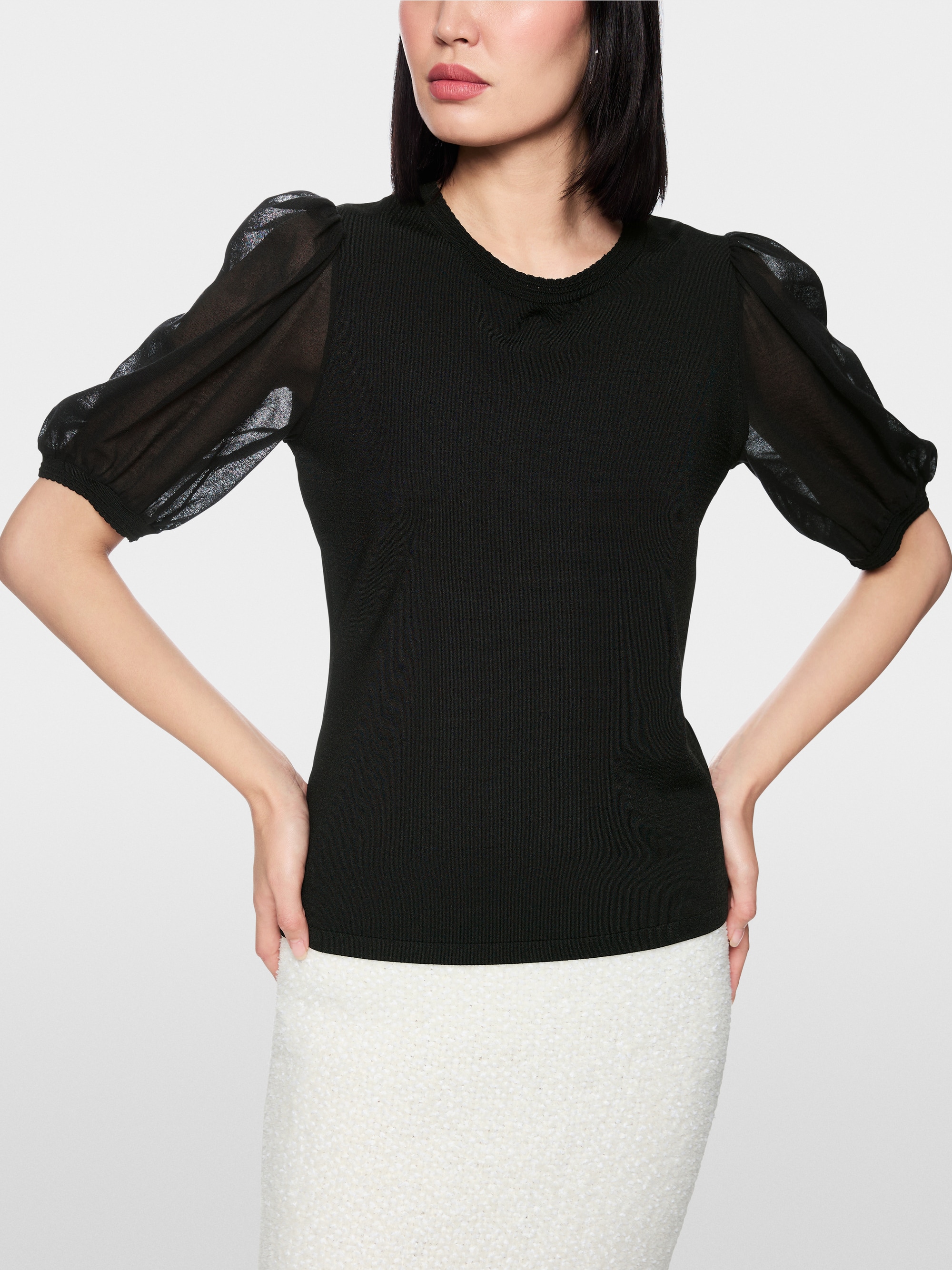 ‘Knitted in Germany’ half-sleeve jumper