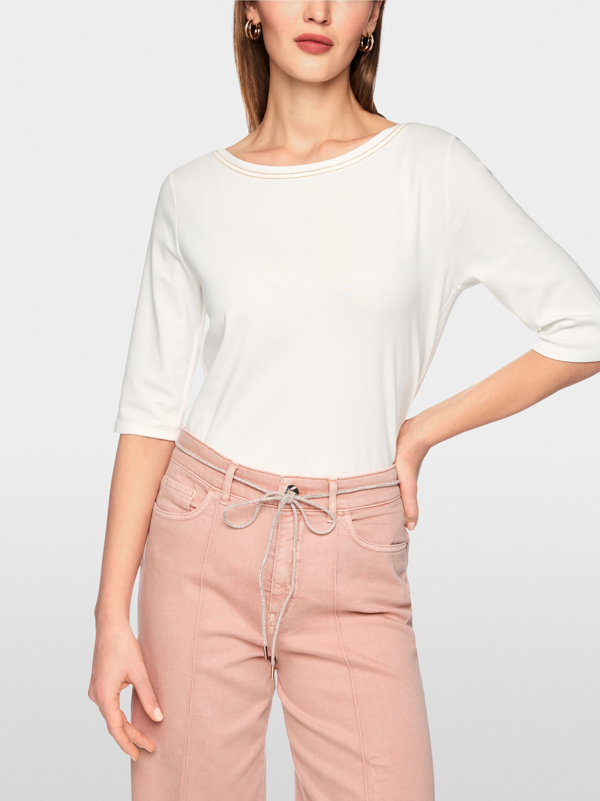 T-shirt à demi-manches avec détails décoratifs