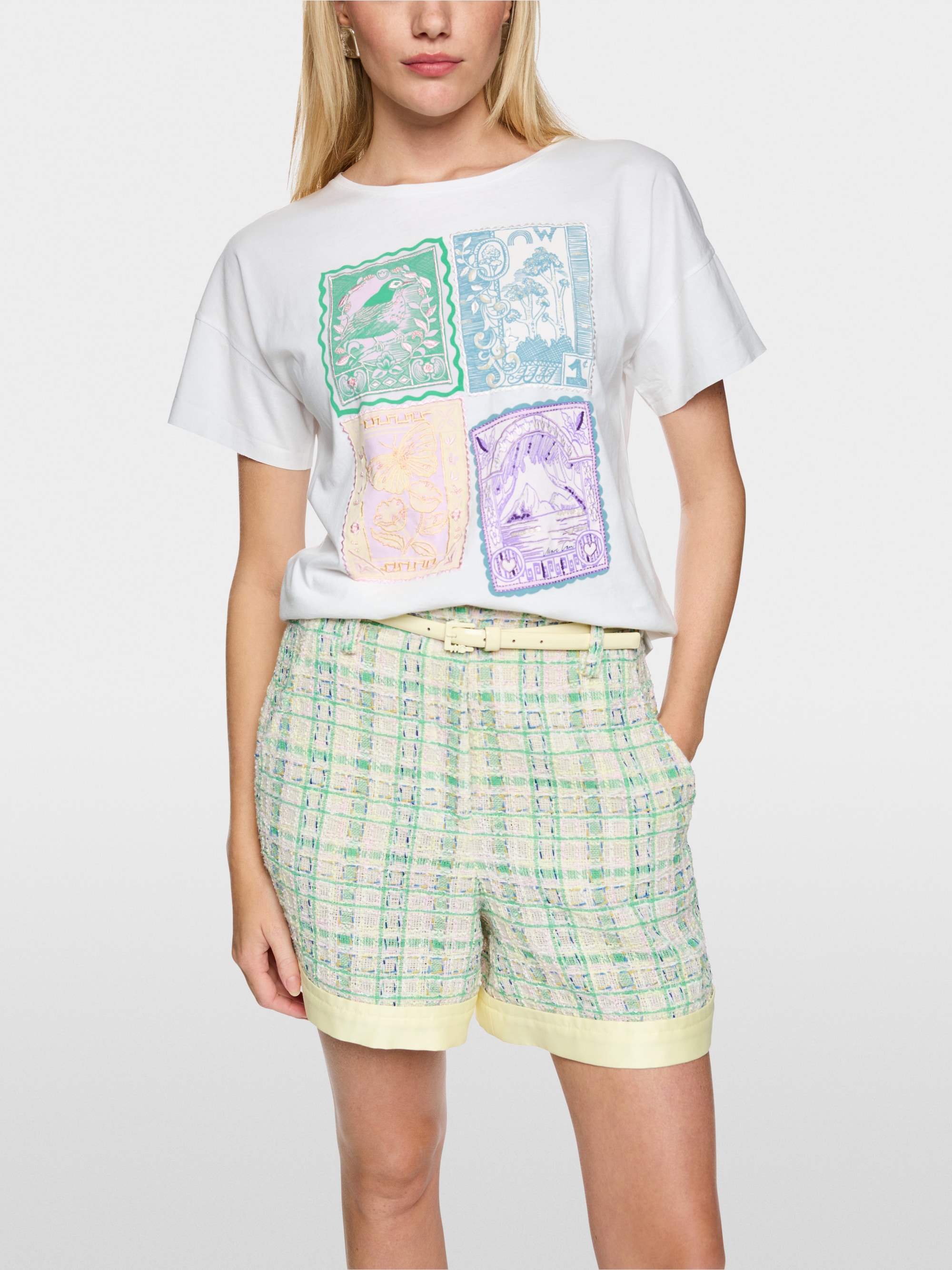 Embellished cotton shirt