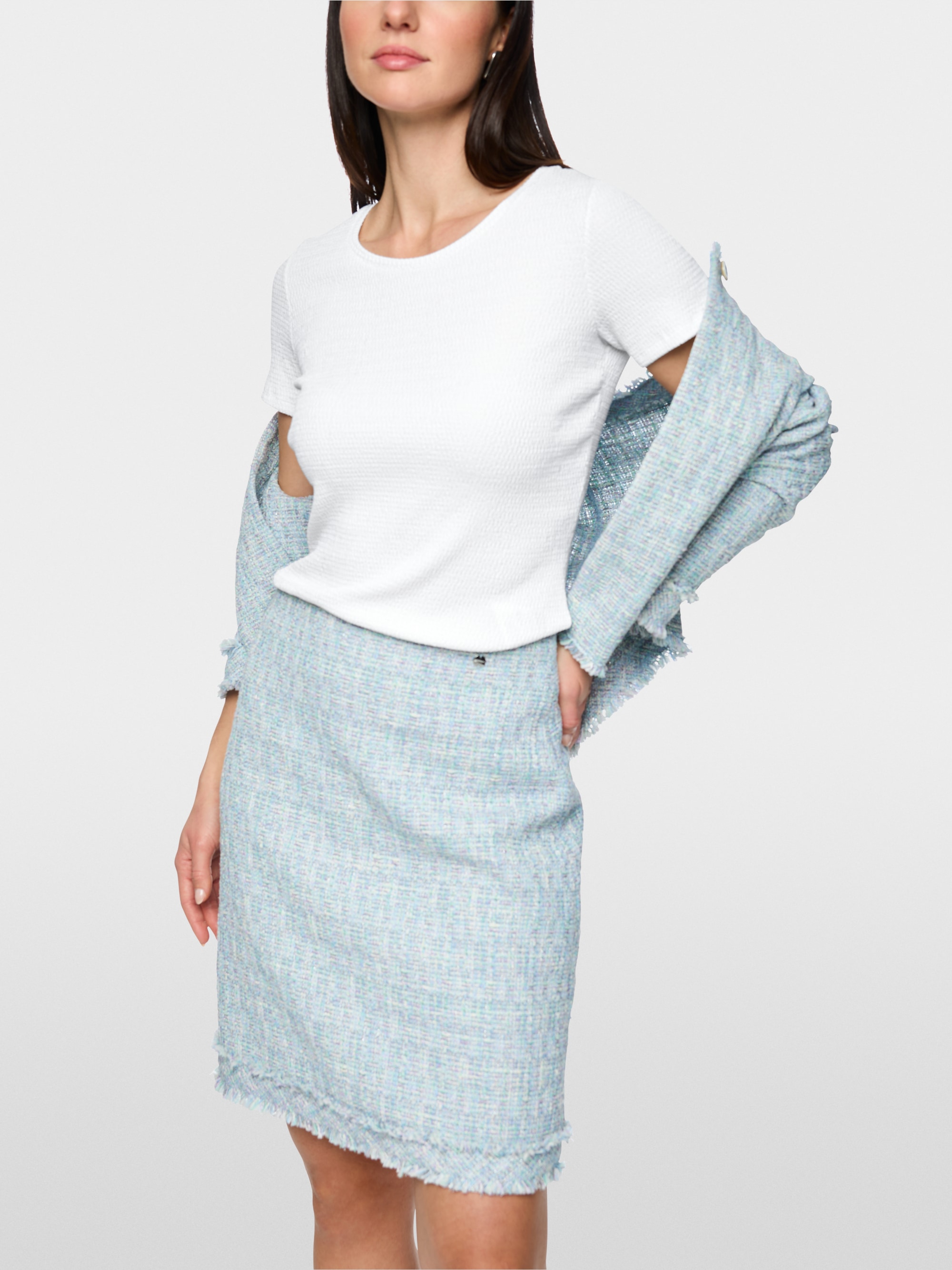 Fitted short-sleeved shirt