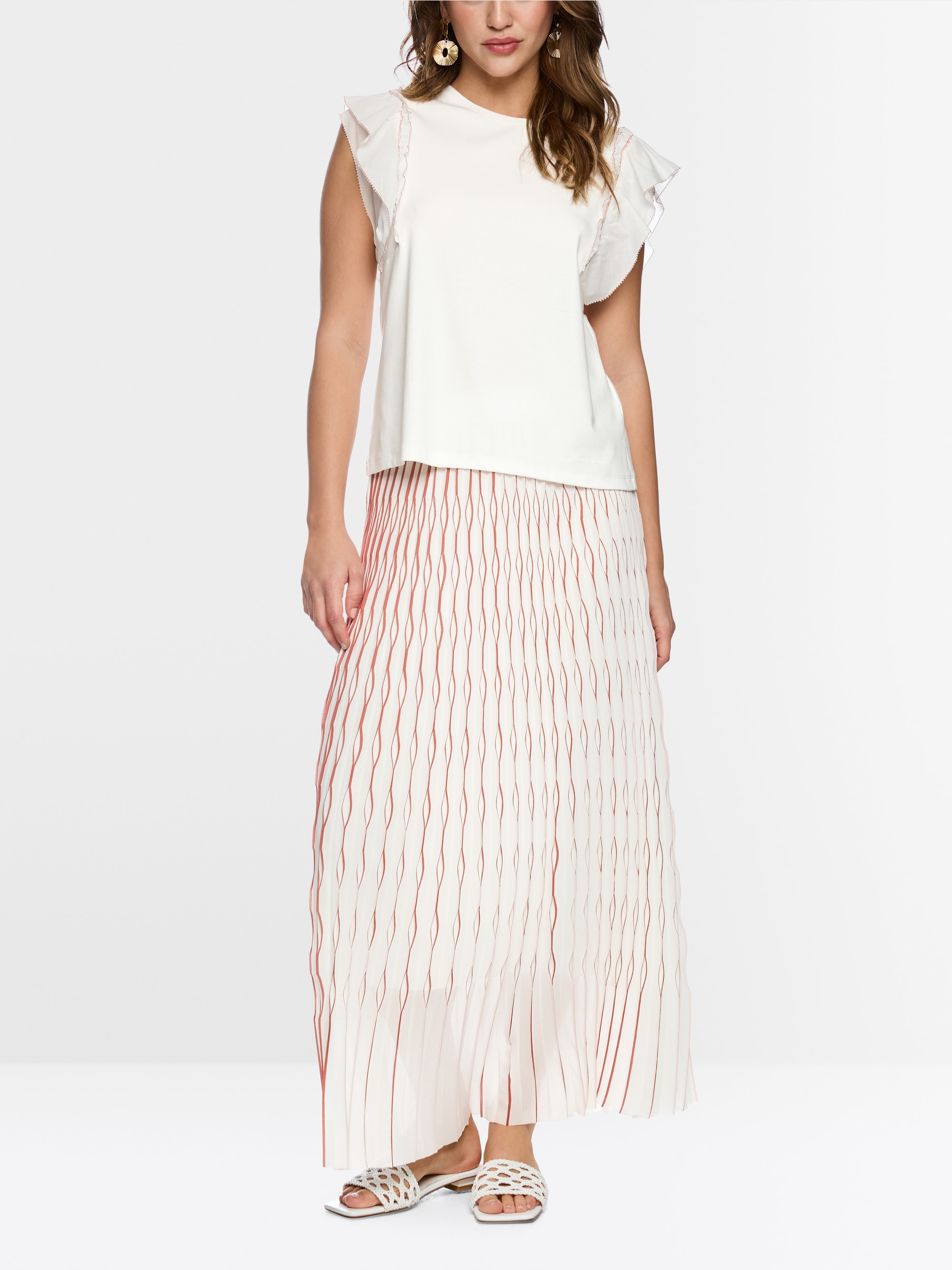 Feminine stretch cotton shirt