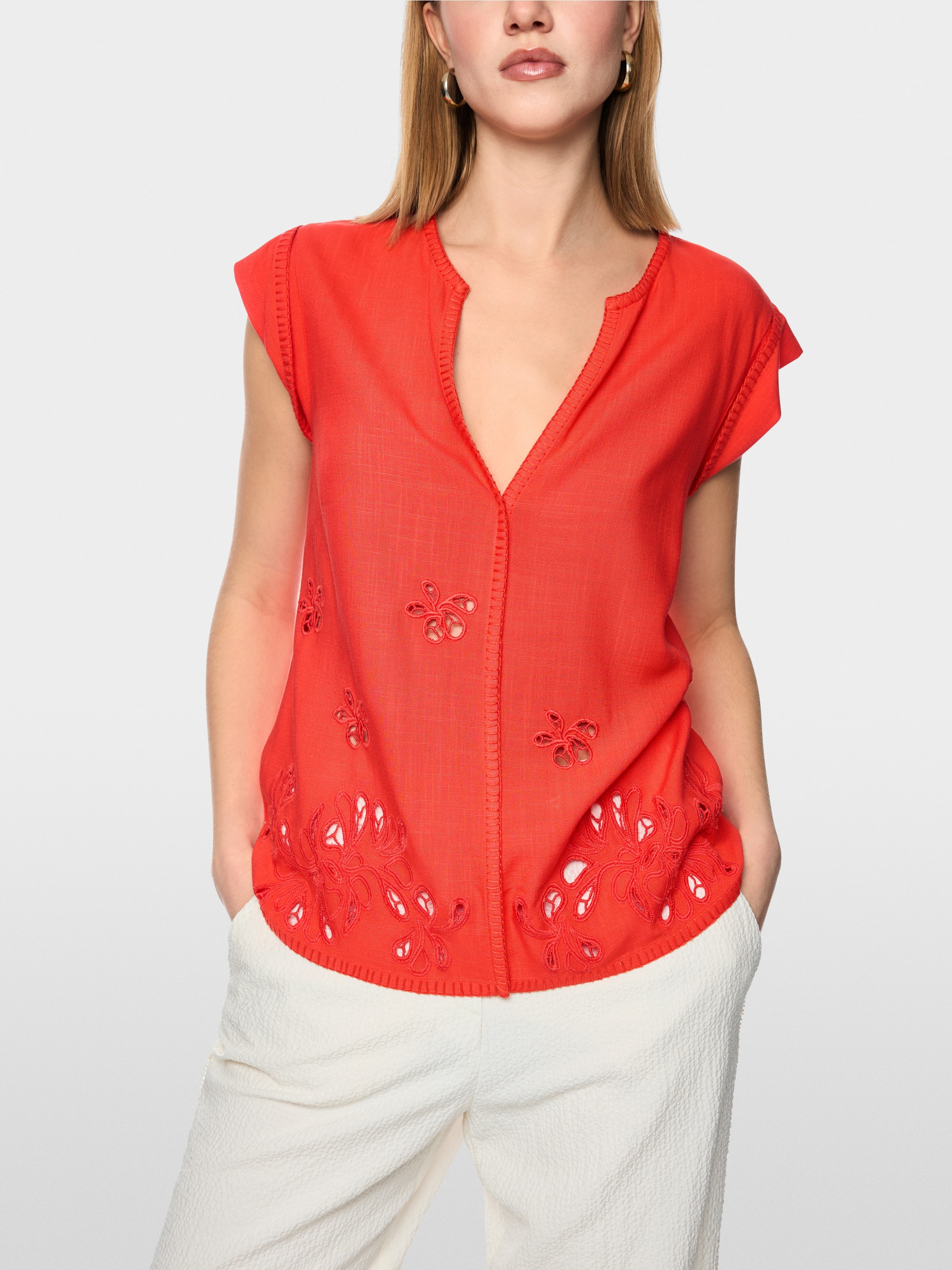 Top with broderie anglaise