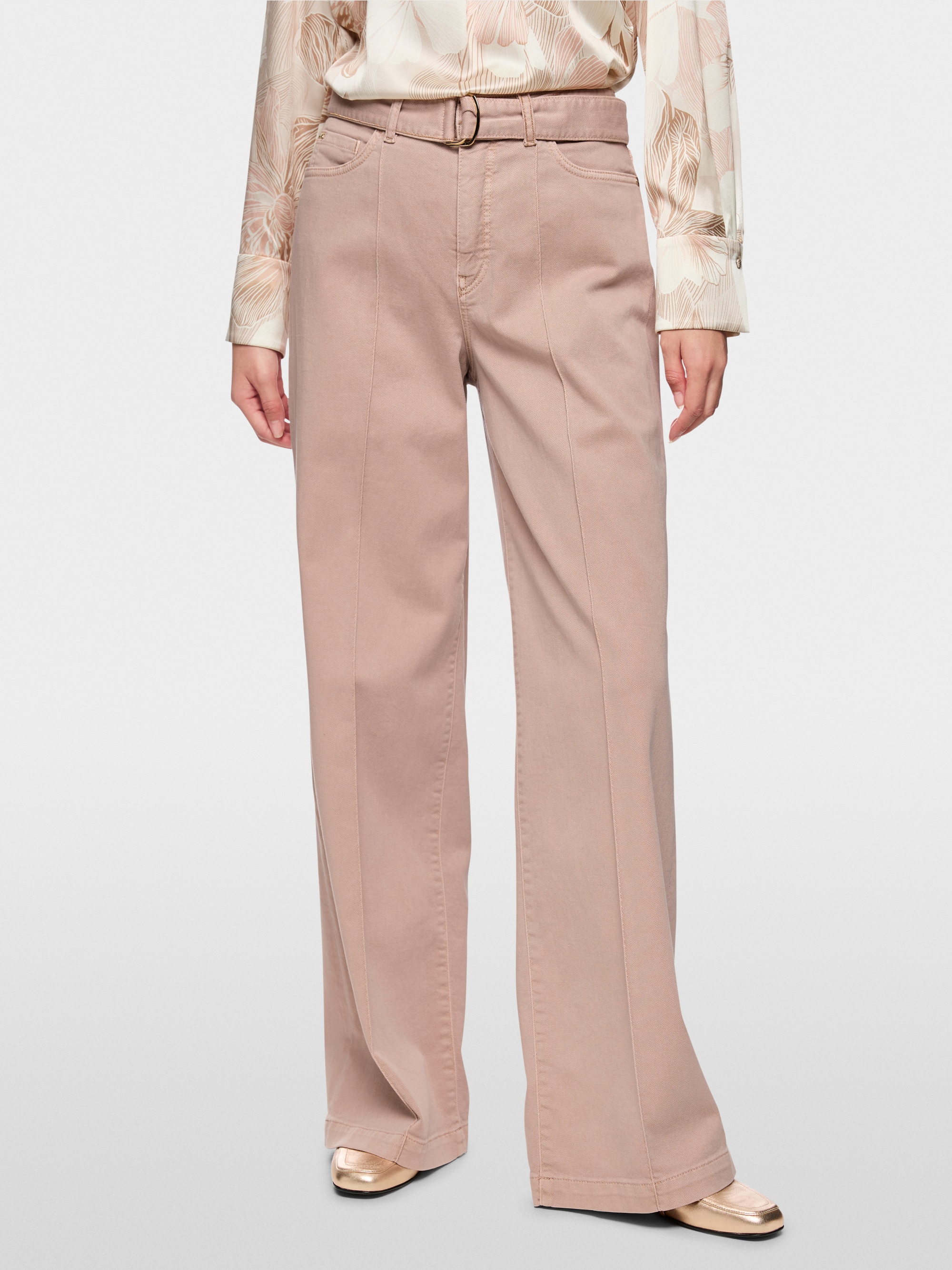 WARRI wide jeans with rhinestone cord