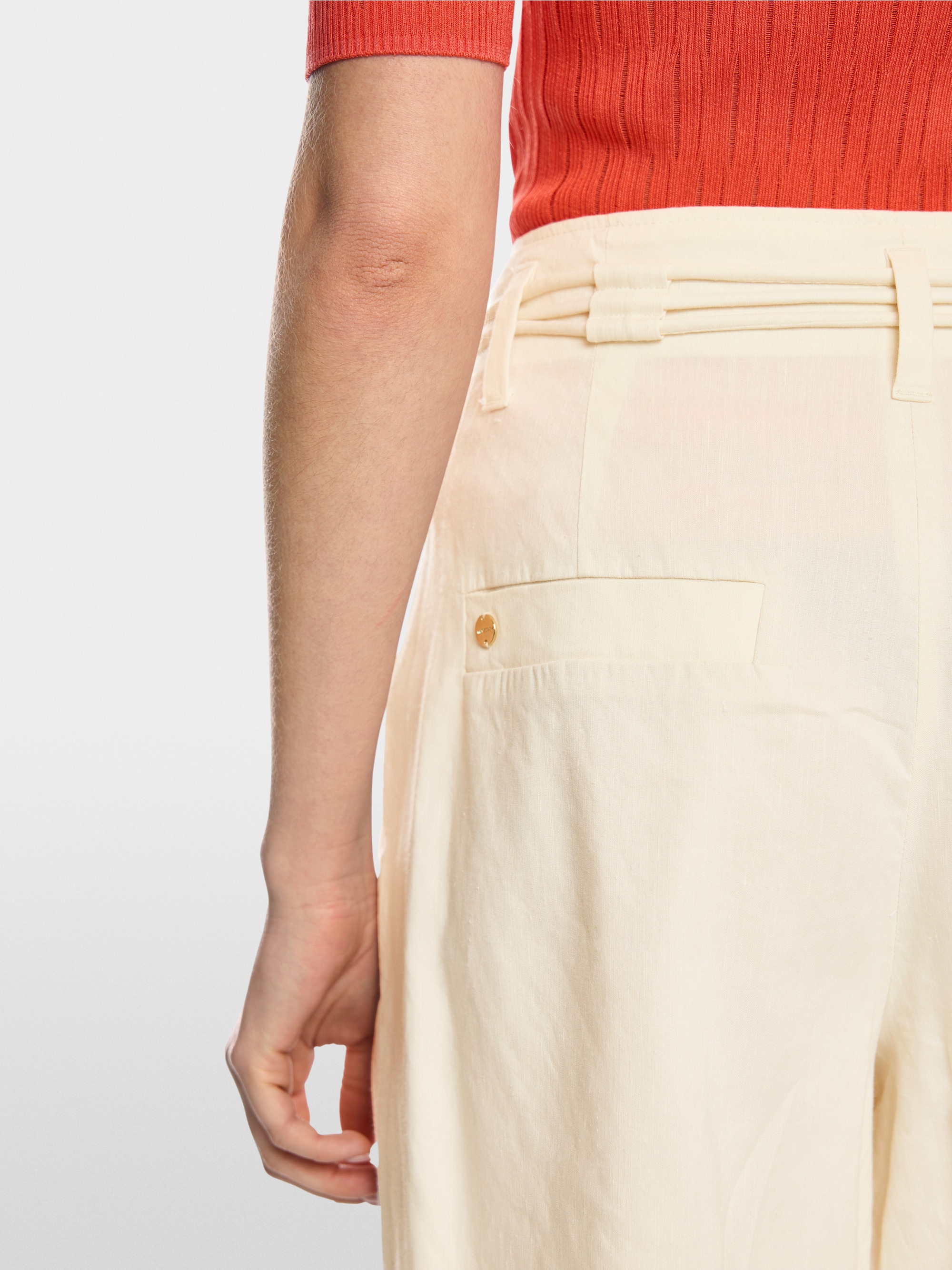 WARANGAL linen blend shorts