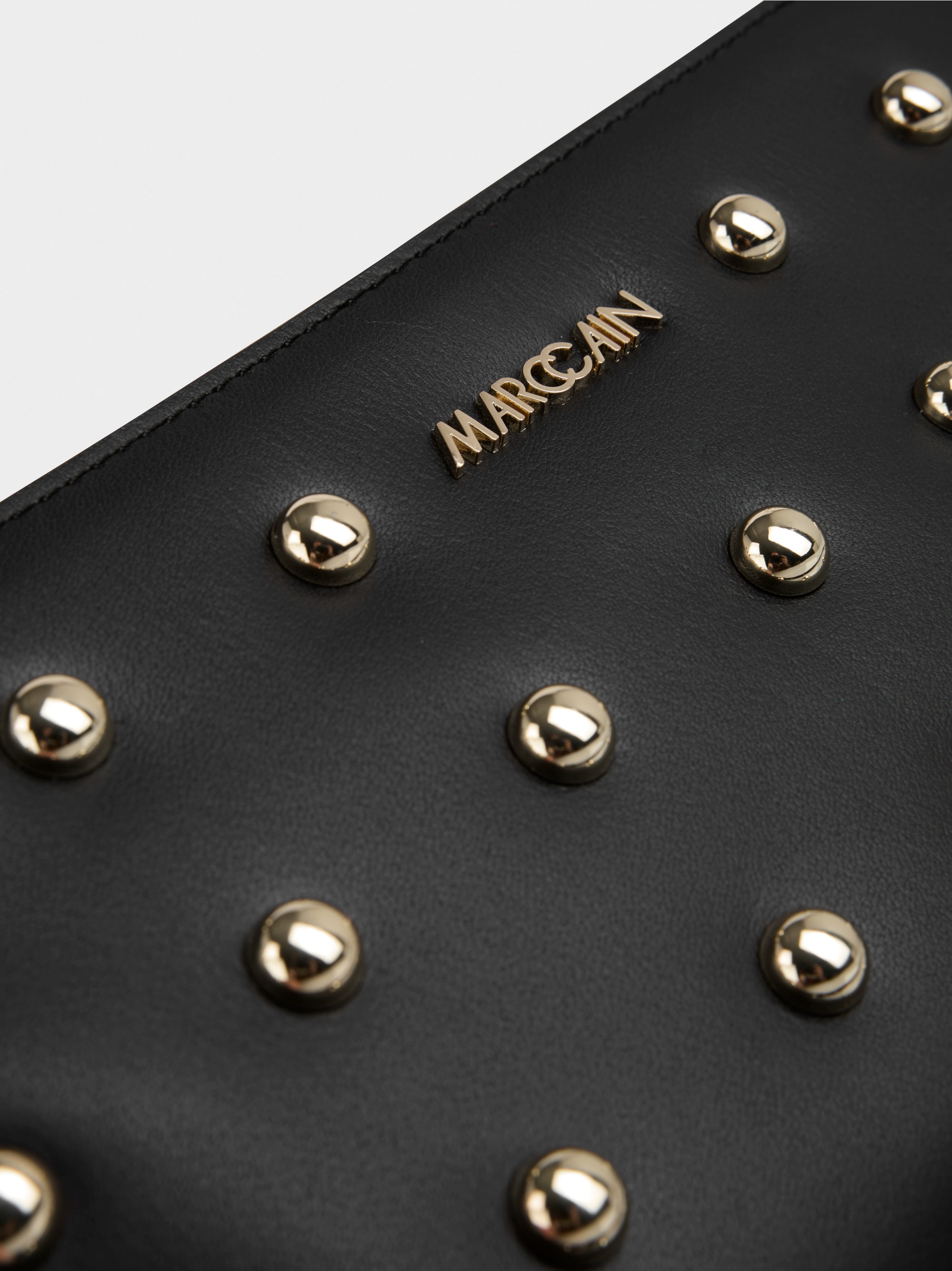 Mini leather bag with stud details