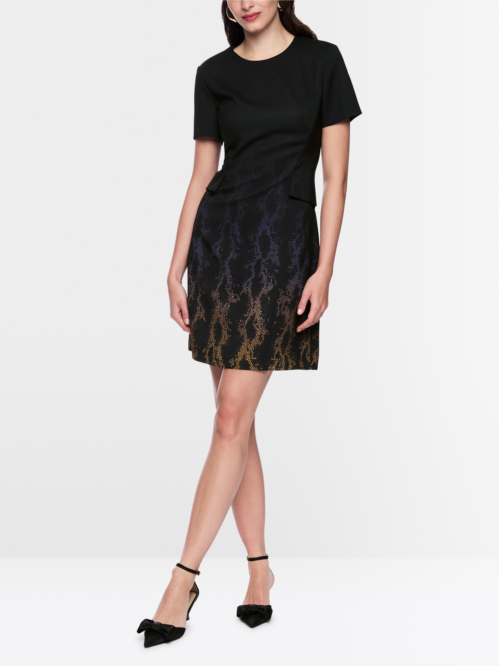 Kleid mit Snakeprint