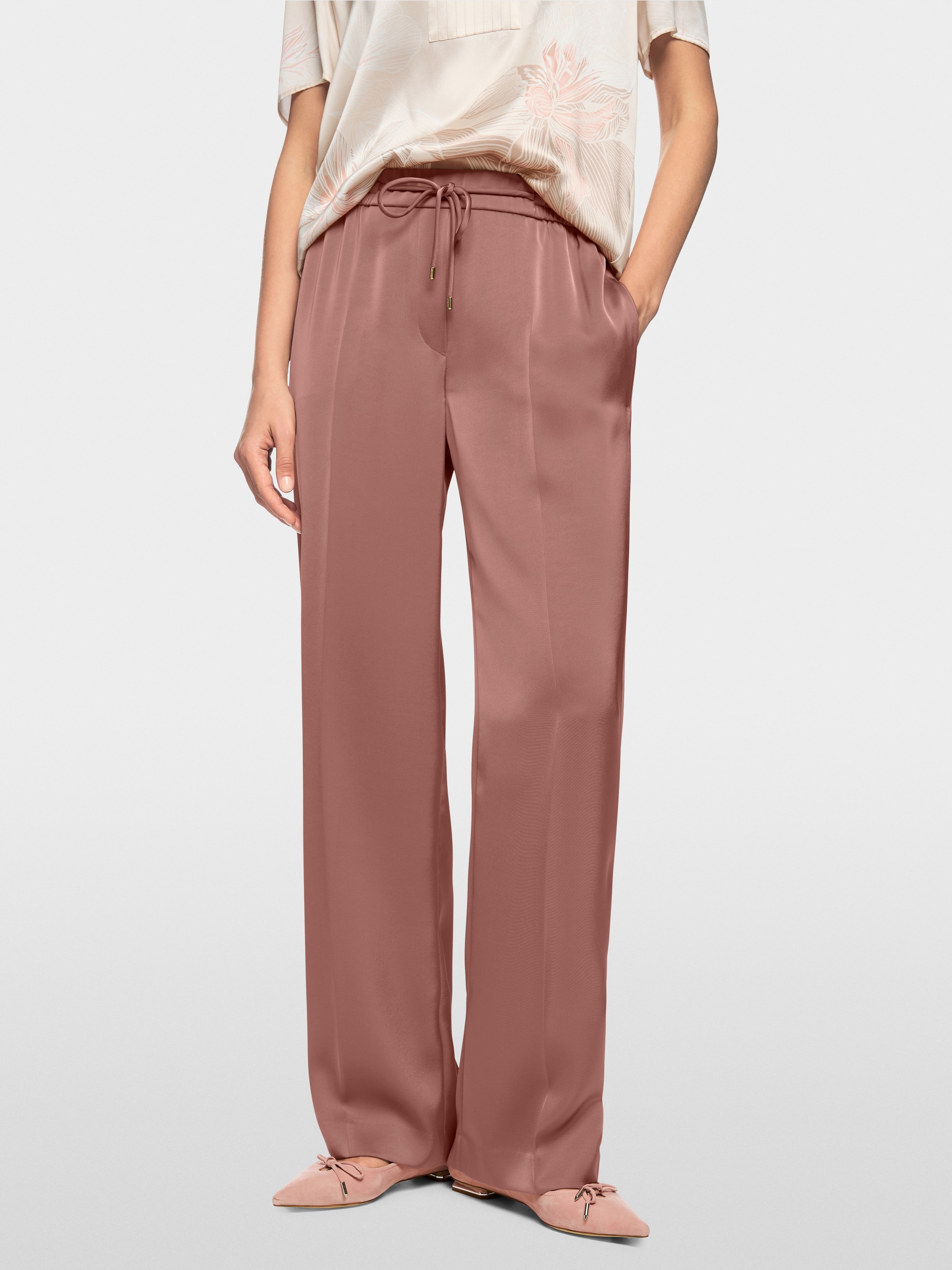 WIDE WASHINGTON pants with drawstring
