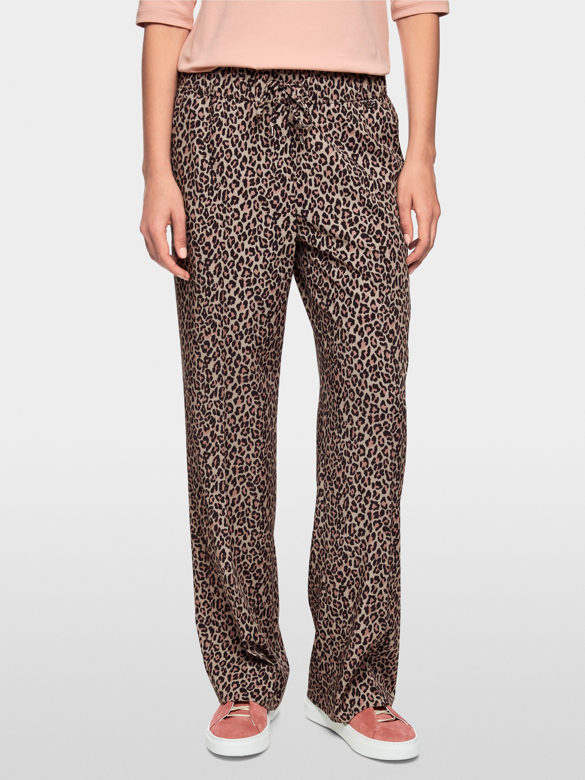 WASHINGTON leopard print fabric pants