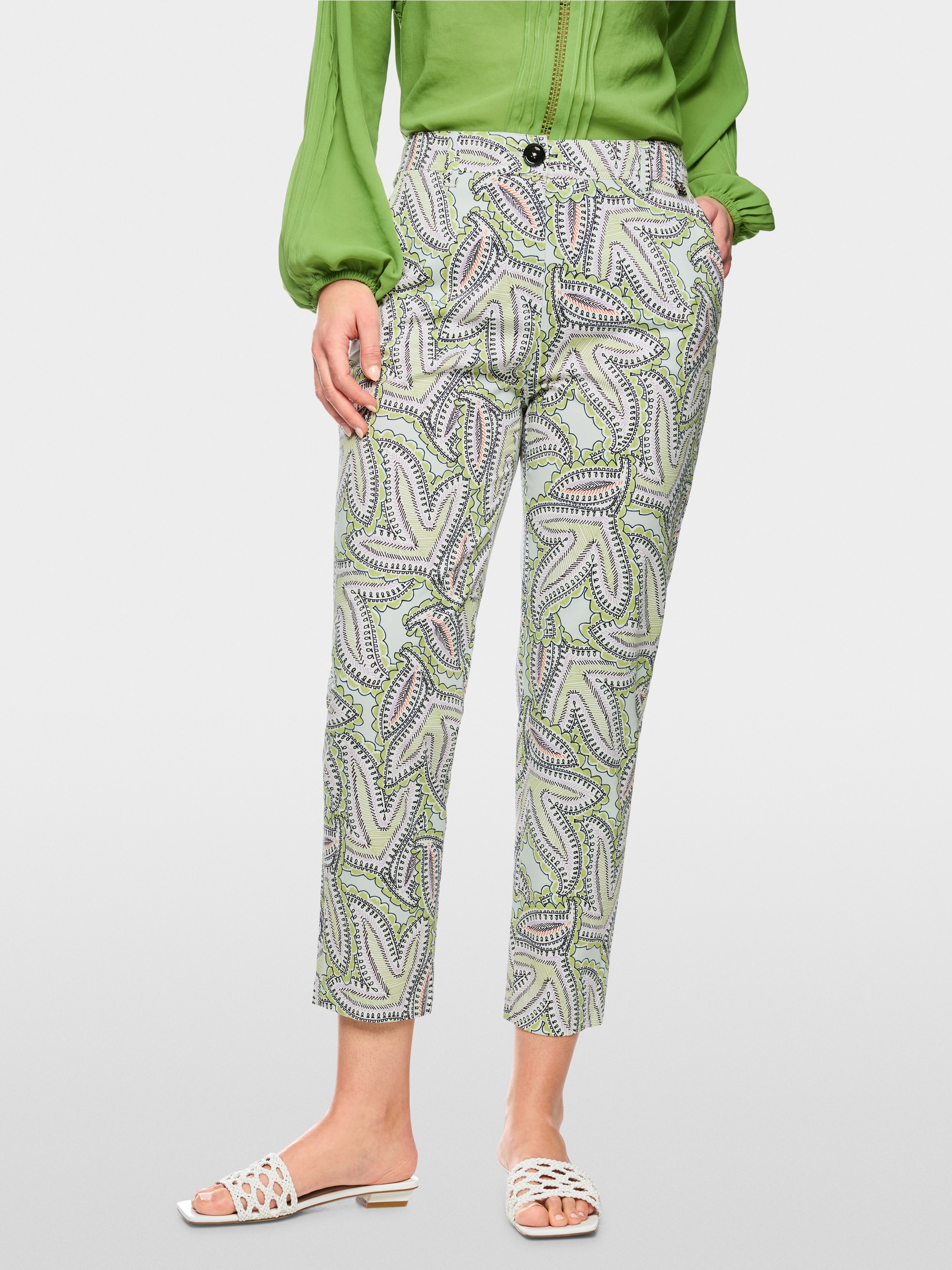 Pantalon FRANCA à imprimé cachemire