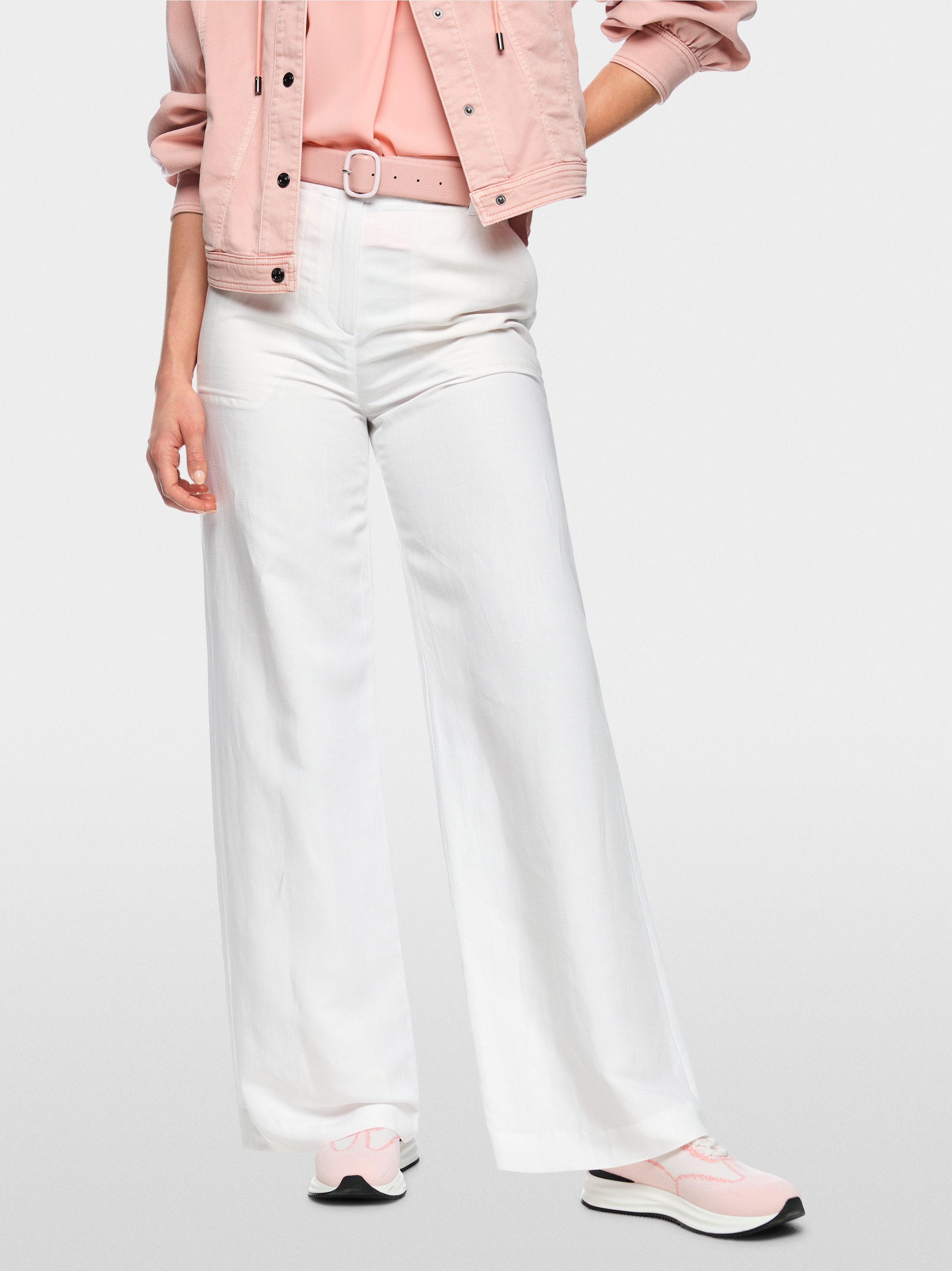 Pantalon WAUKEE en viscose et lin mélangés