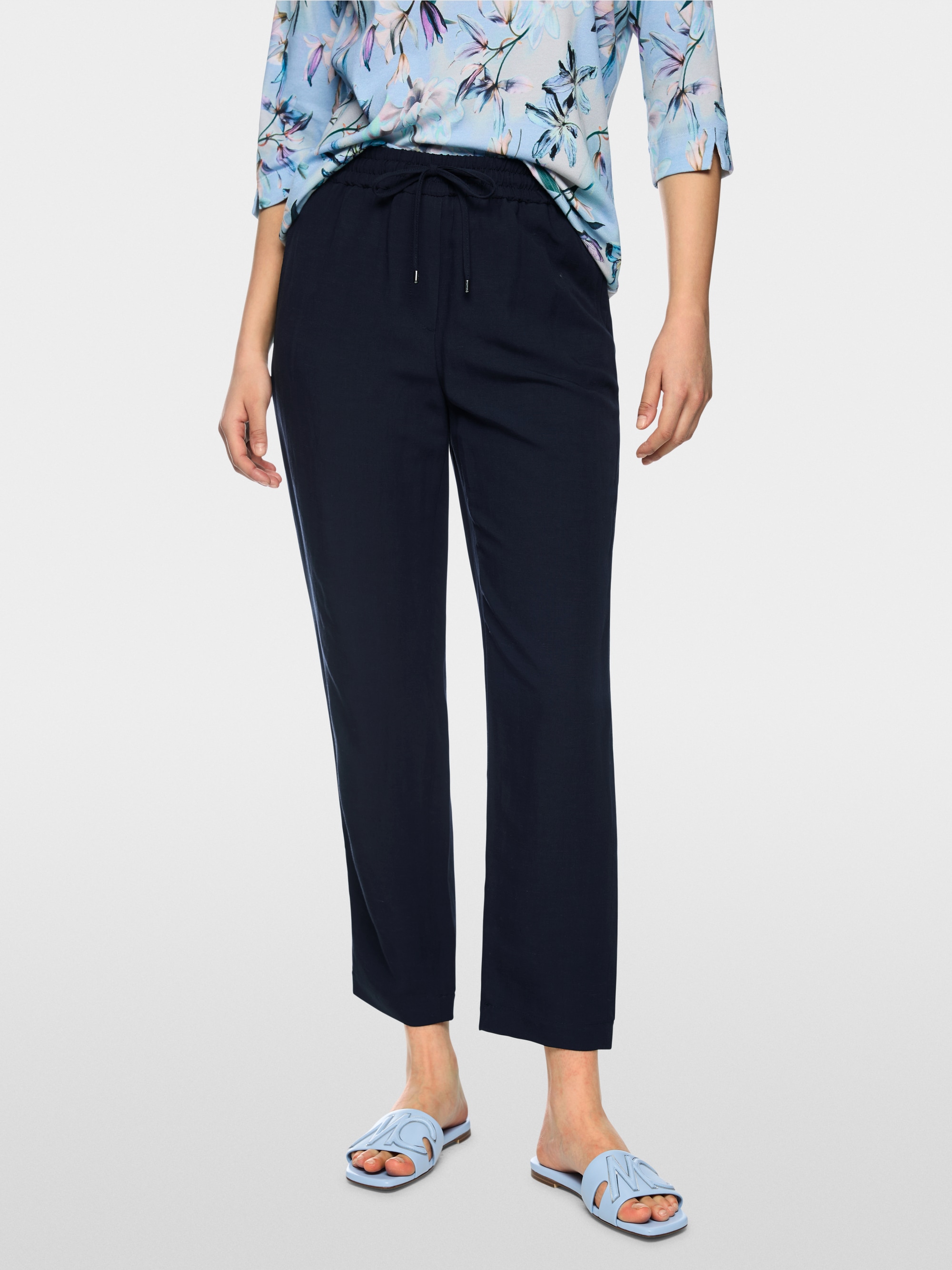RHODOS viscose-linen jogging trousers