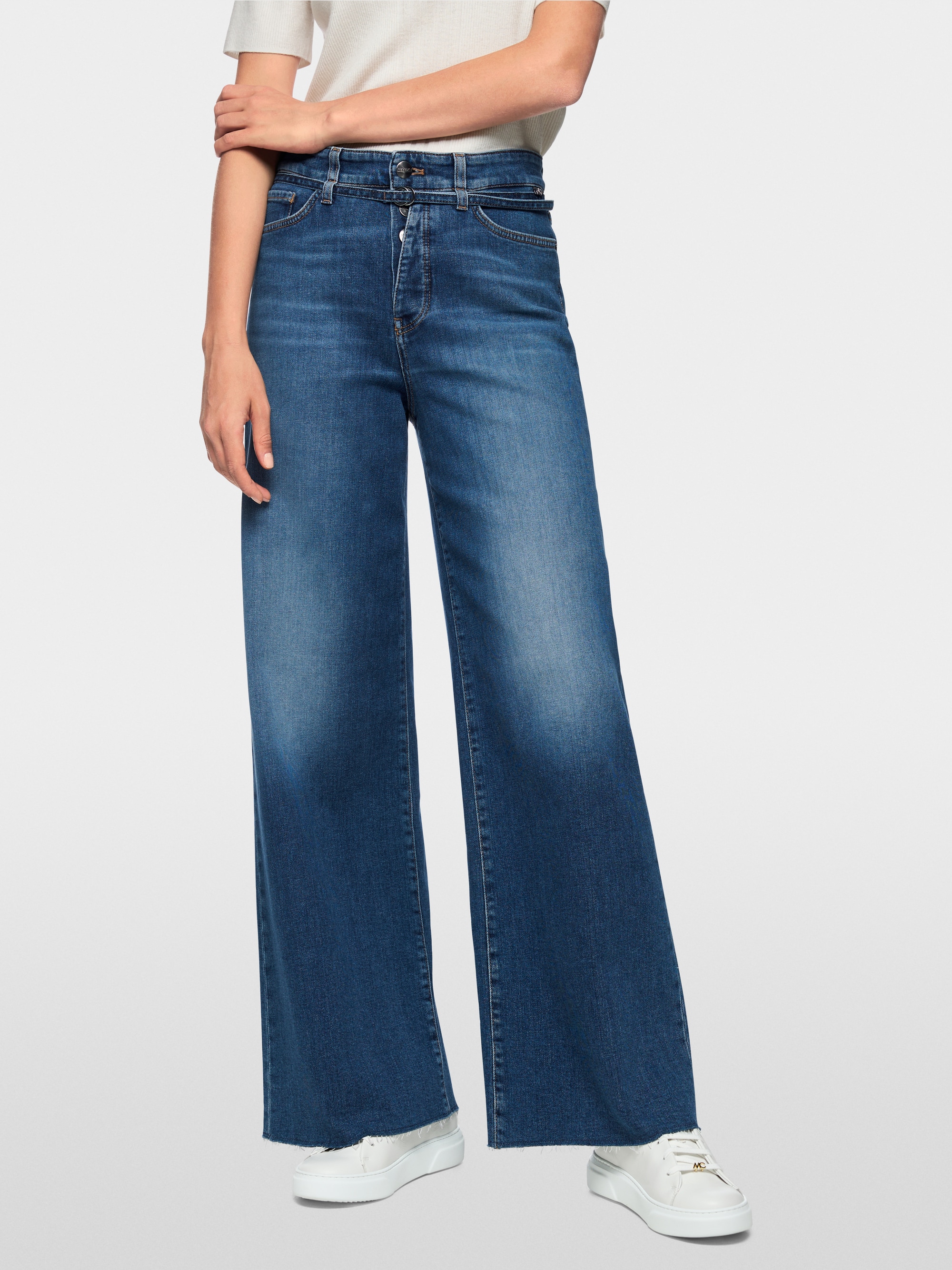 WAUKEE wide-cut jeans with high waist