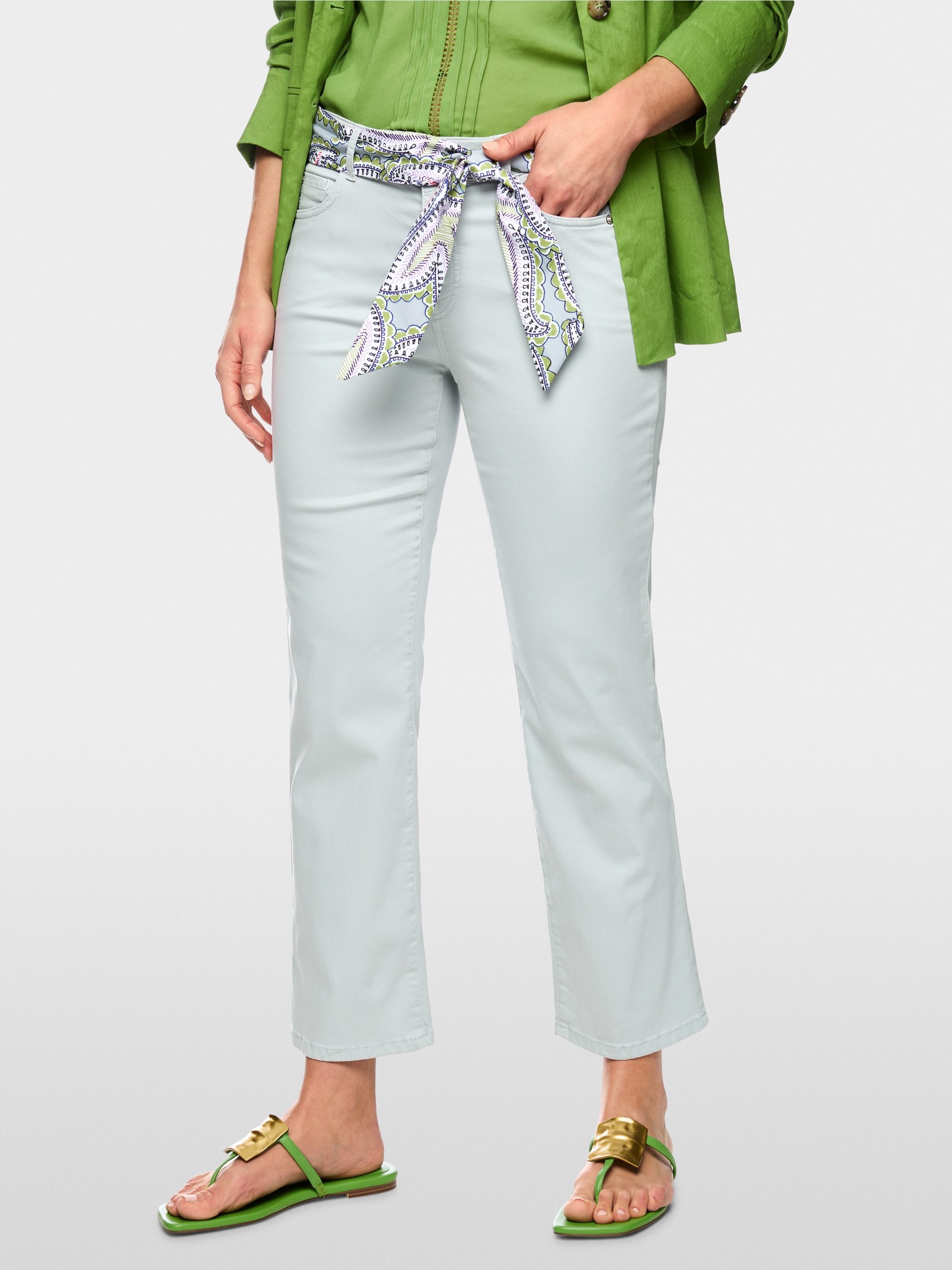 FORLI jeans with fabric belt