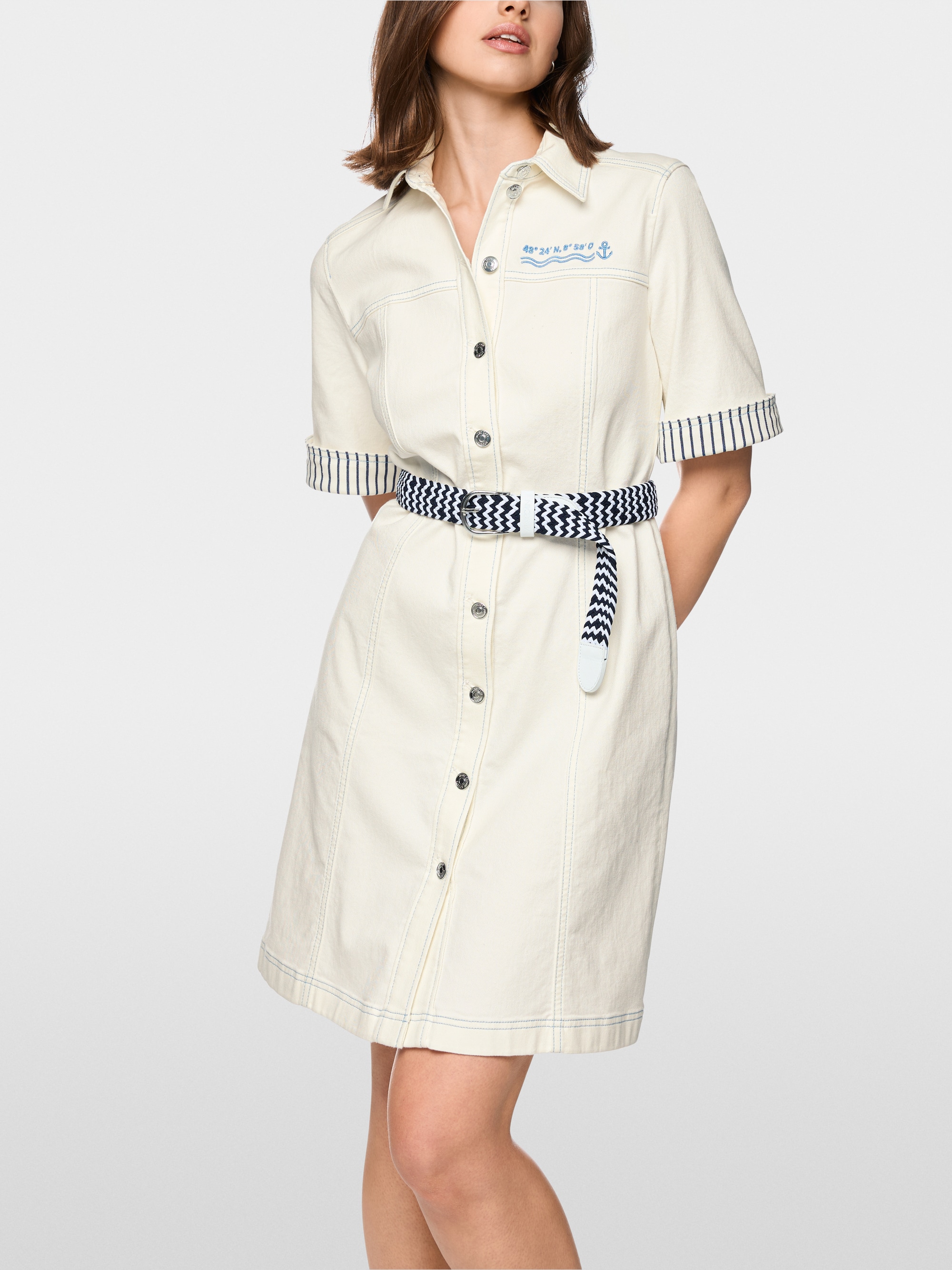 Maritime denim dress