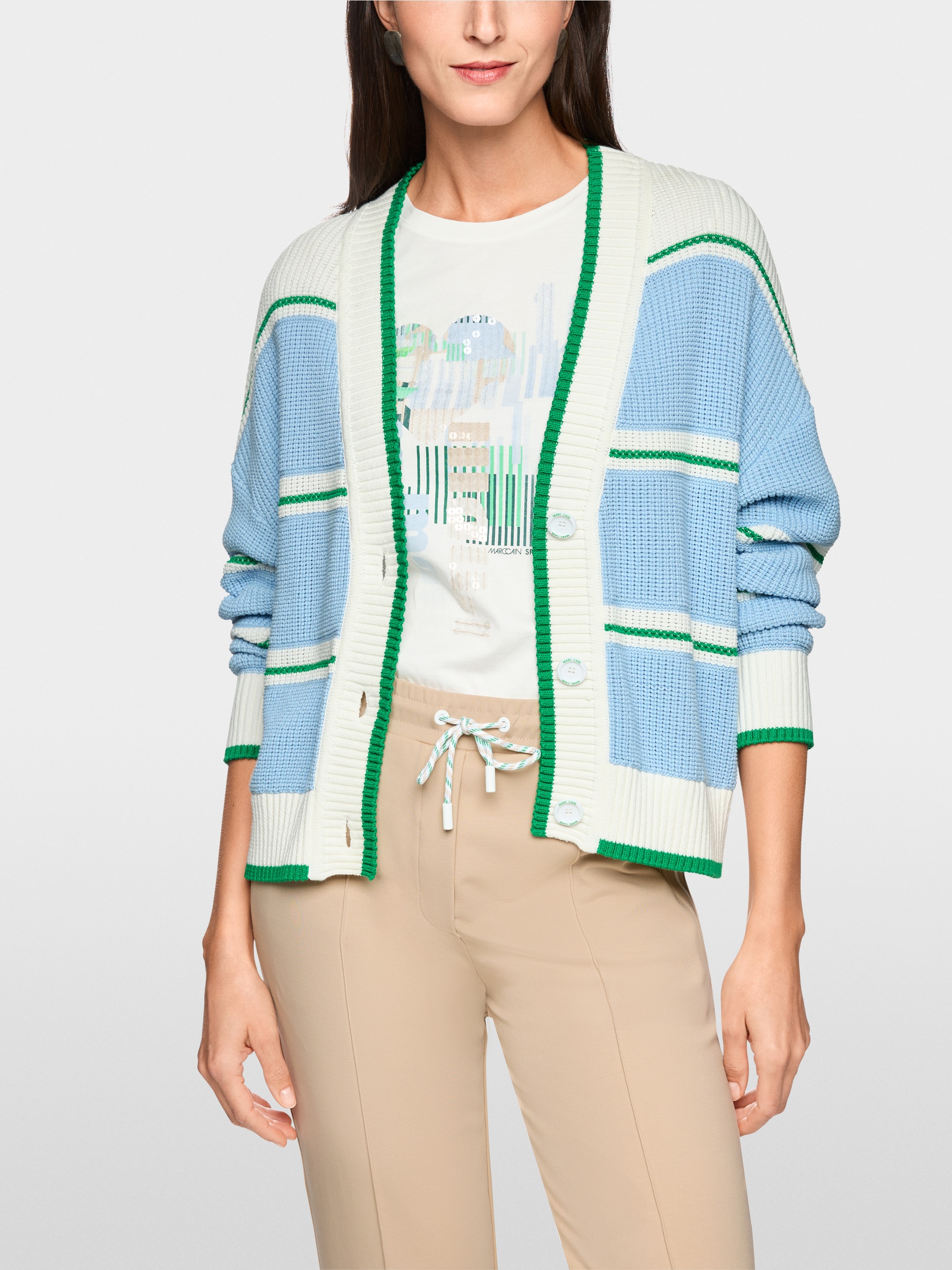 ‘Knitted in Germany’ chunky cardigan