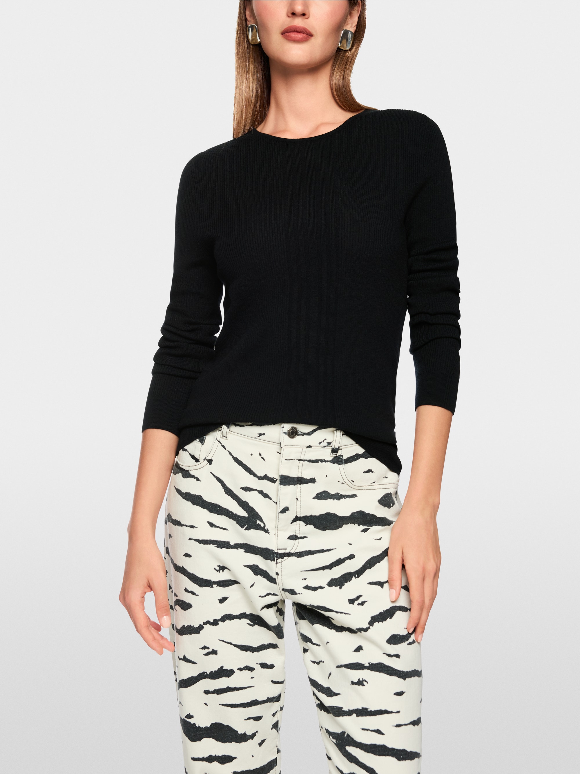 Pull en maille côtelée « Rethink Together »