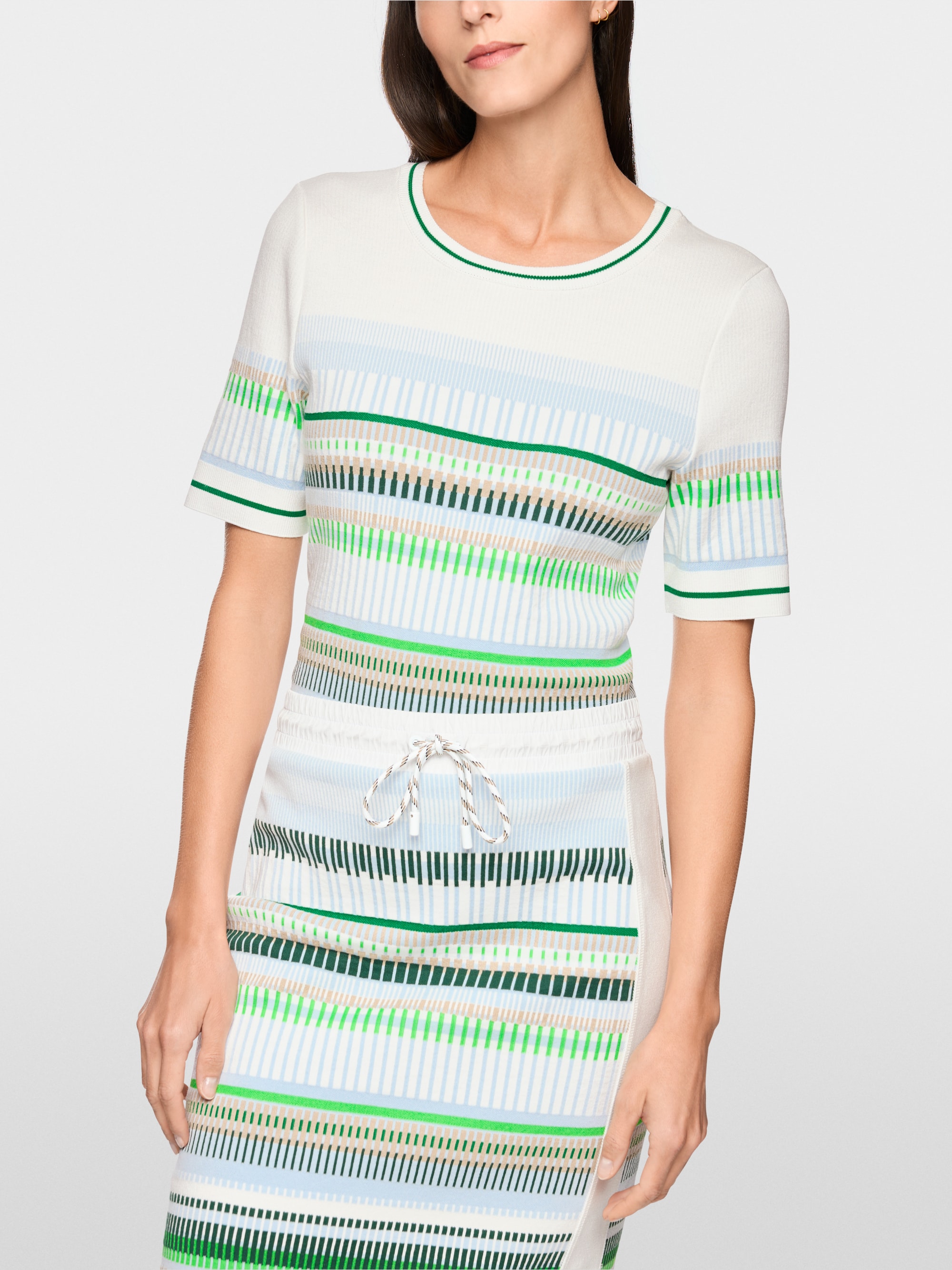 Fine-knit jacquard jumper