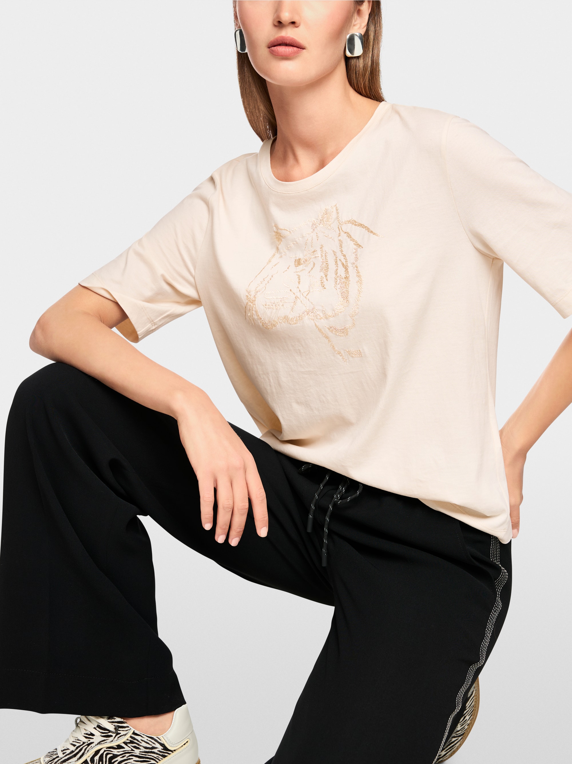 T-shirt en coton avec broderie