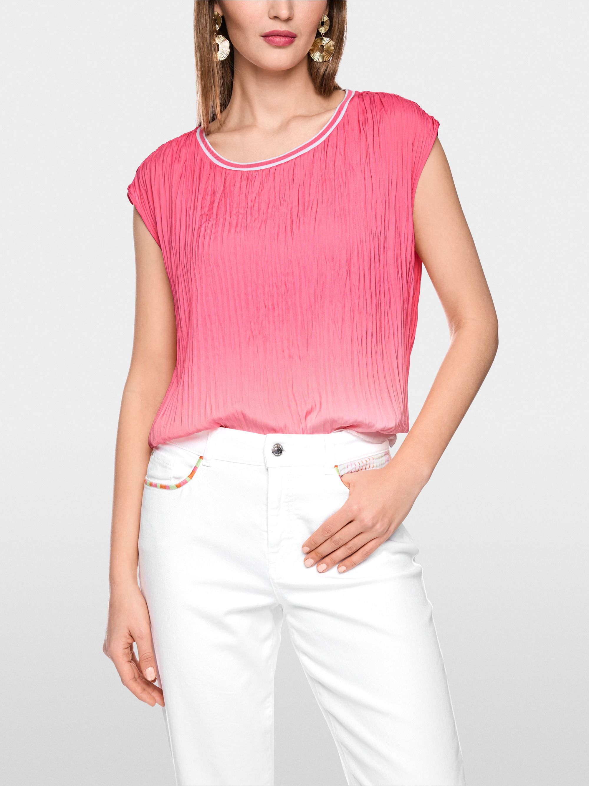 ‘Rethink Together’ crinkle effect top