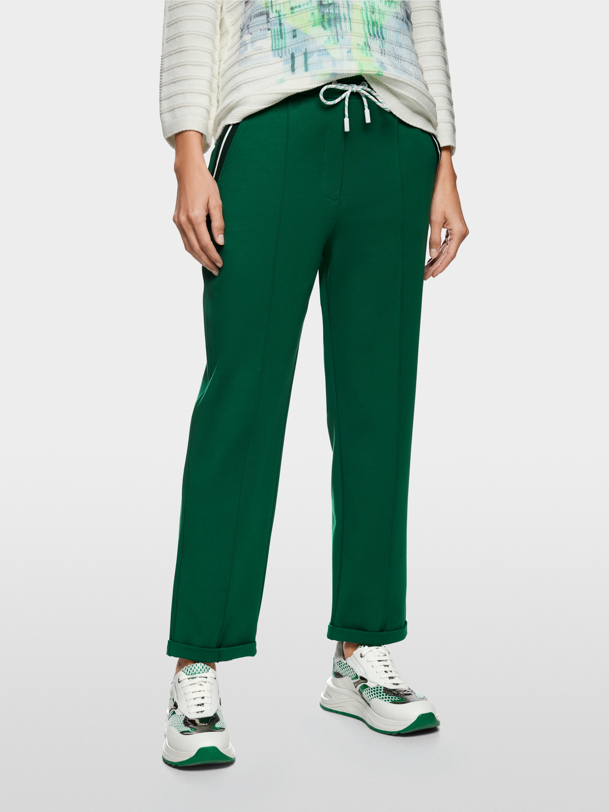FRIA pull-on trousers in cotton blend