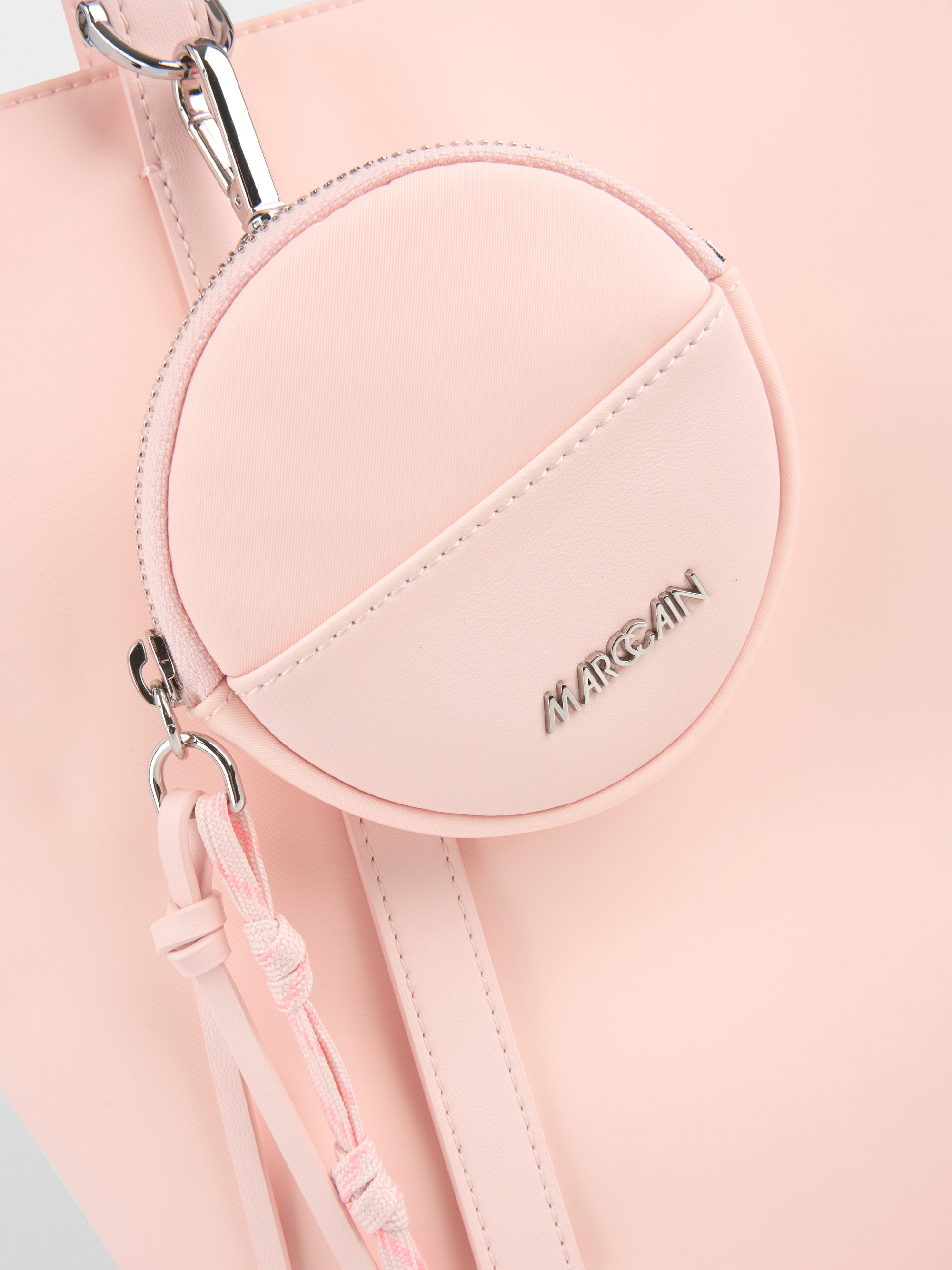 Faux leather shoulder bag