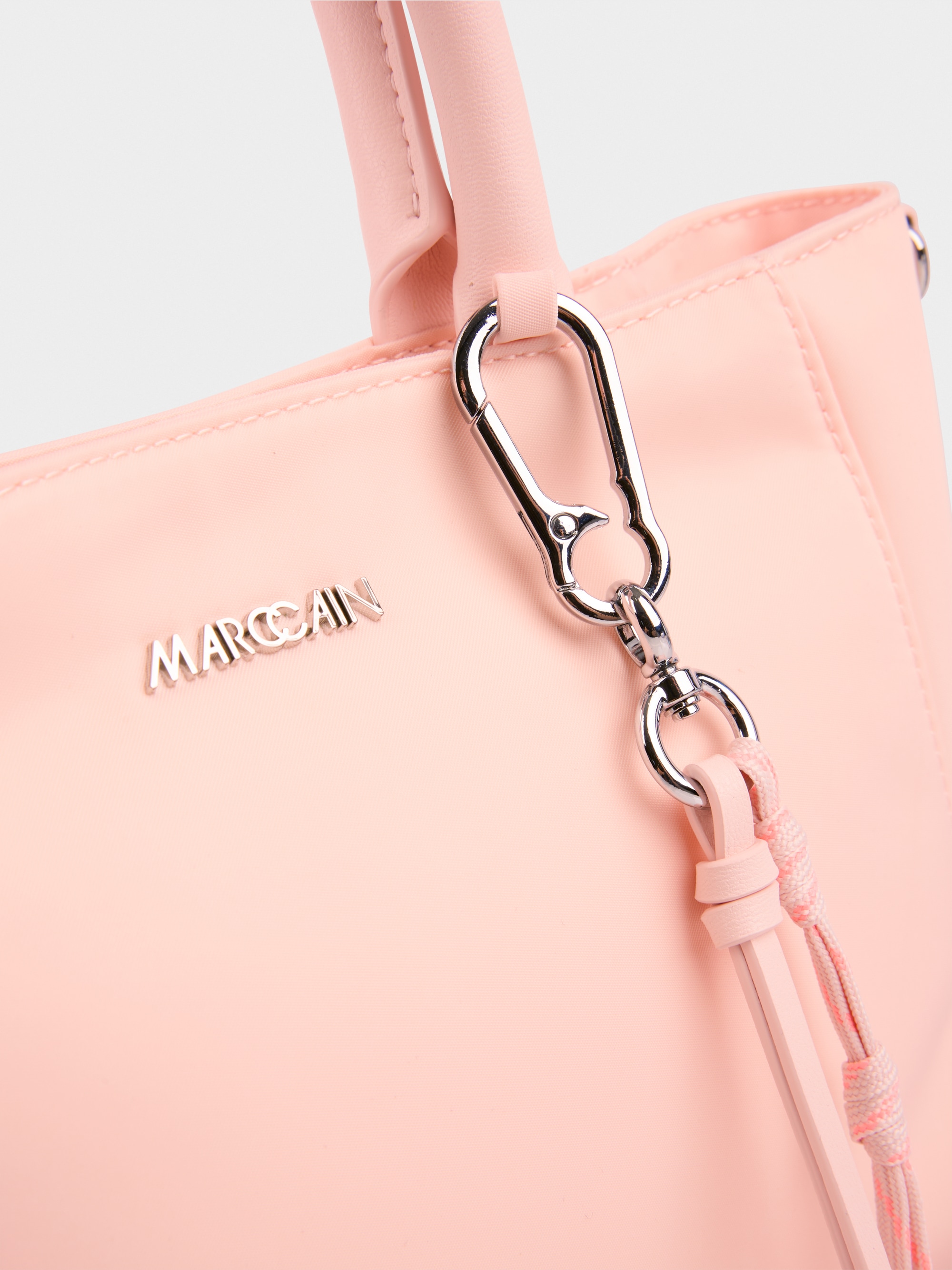 Faux leather shopper bag