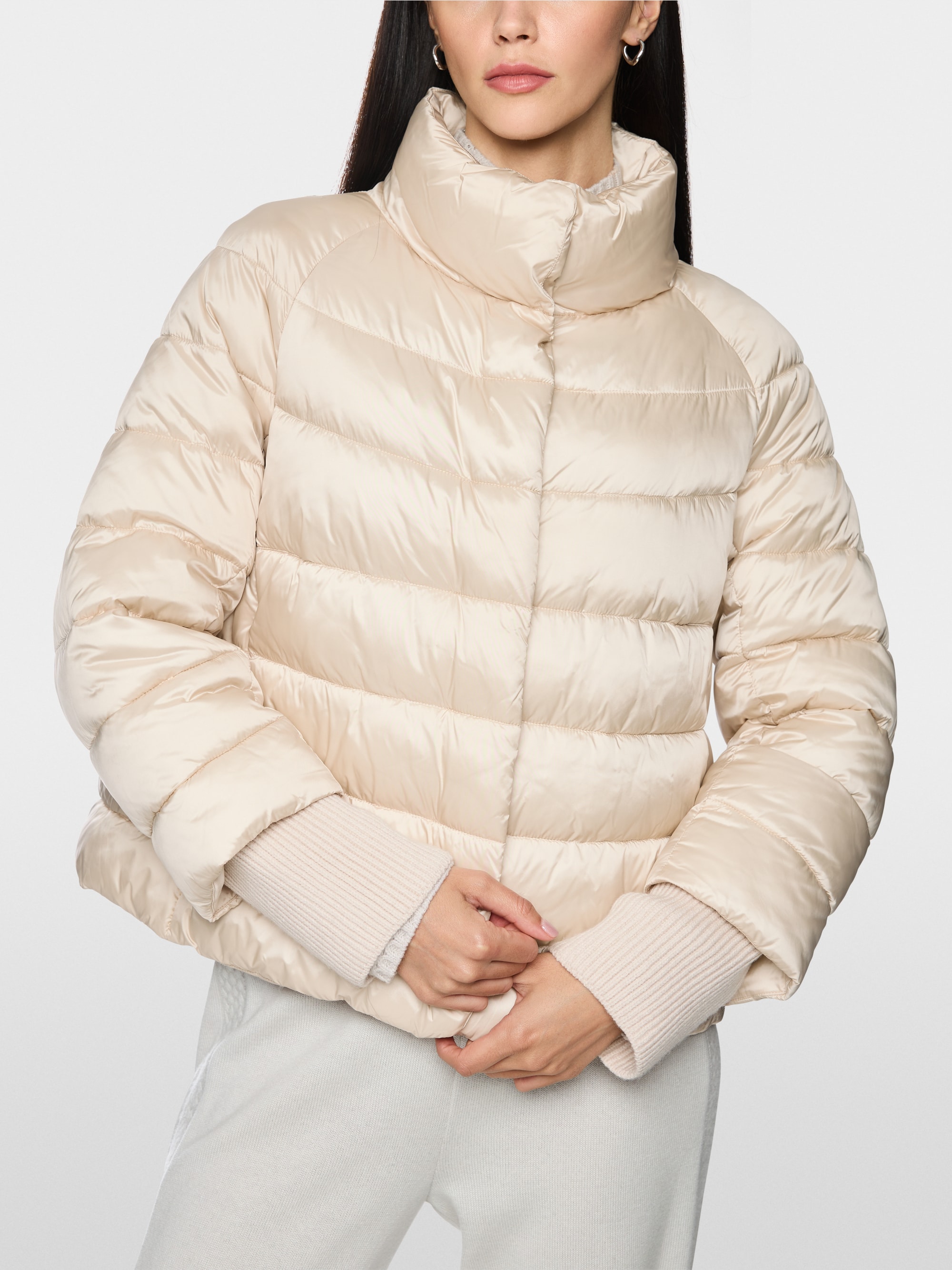 Quilted jacket with synthetic down
