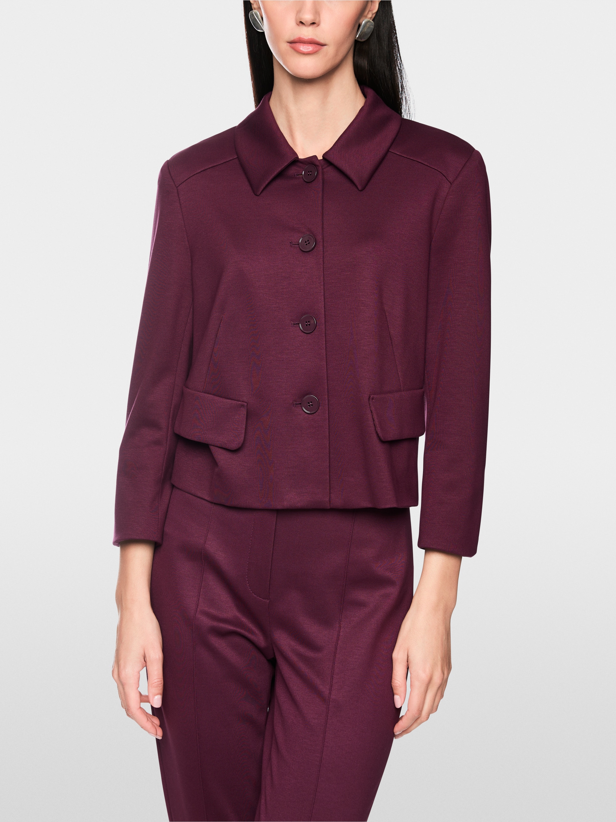 Stretch viscose short jacket