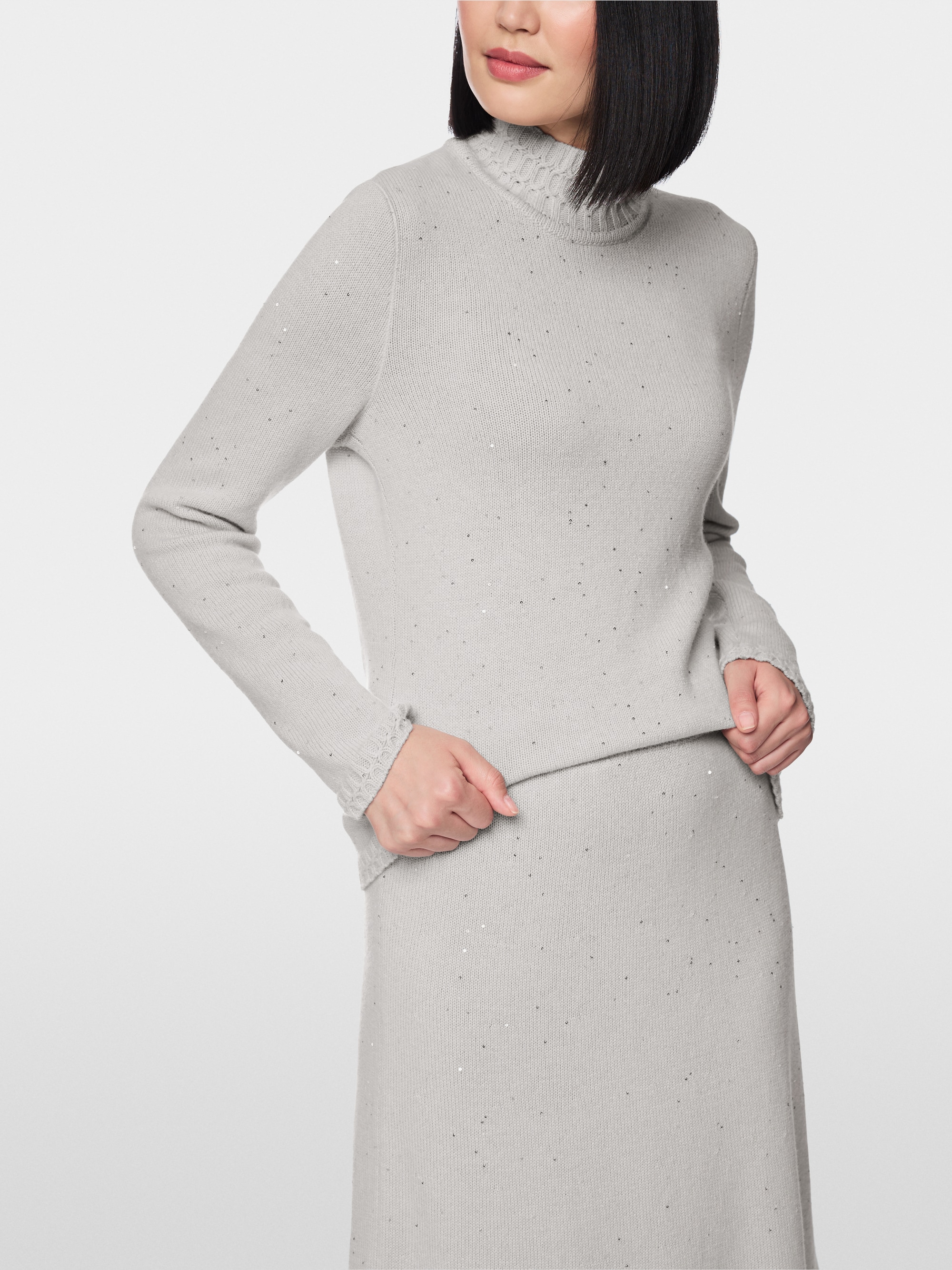 ‘Knitted in Germany’ sequin jumper