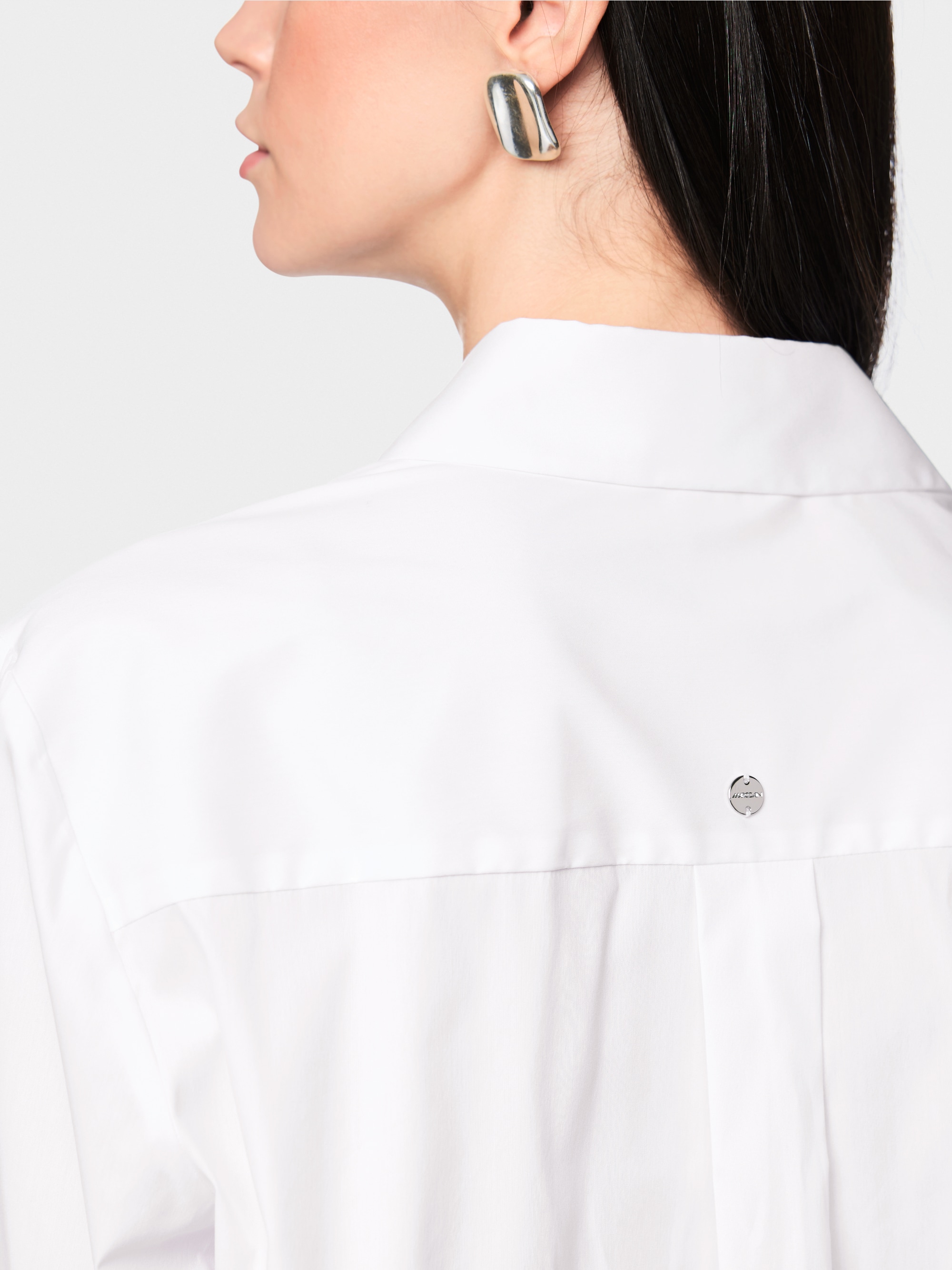 Stretch cotton blouse