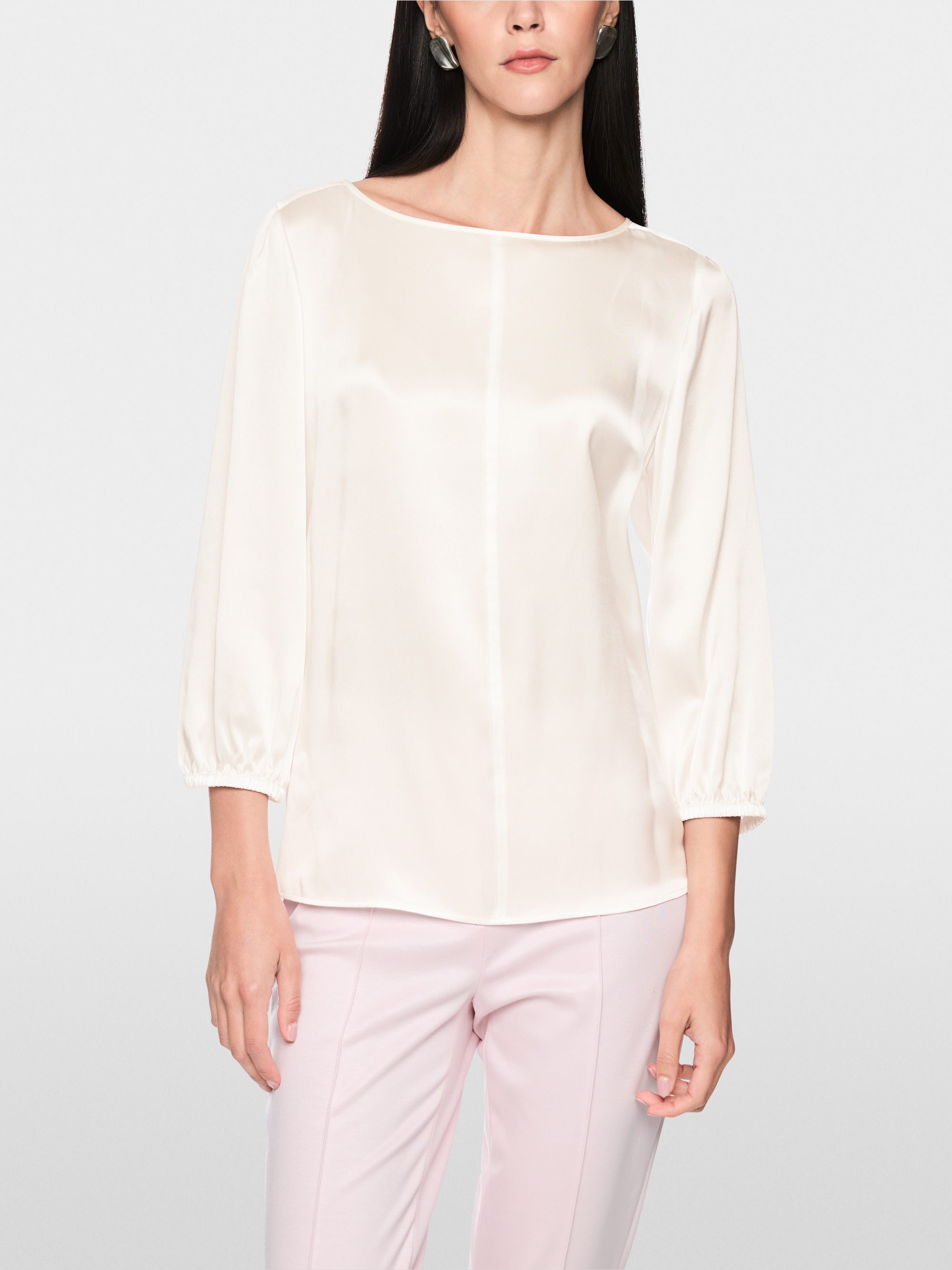 Silk blouse with 3/4 sleeves