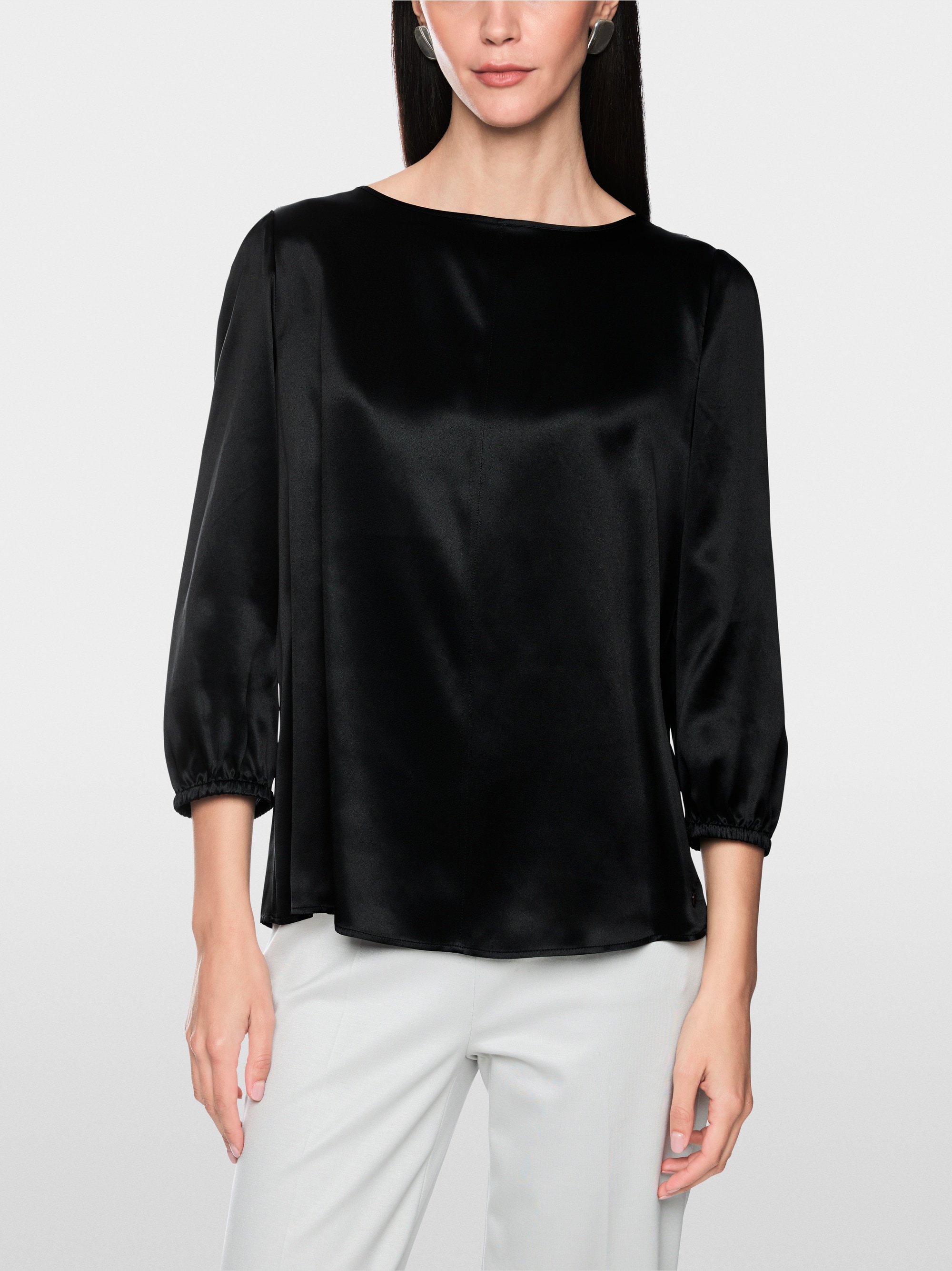 Silk blouse with 3/4 sleeves