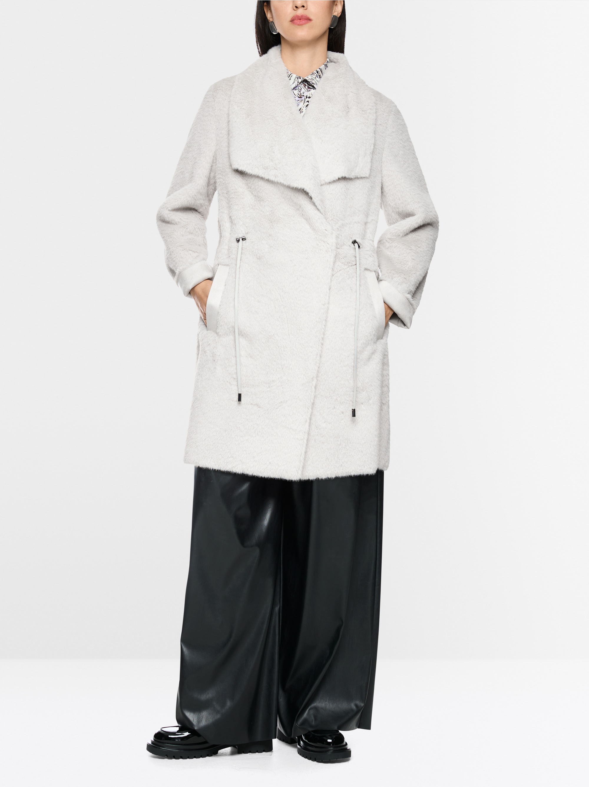 Luxurious faux fur coat