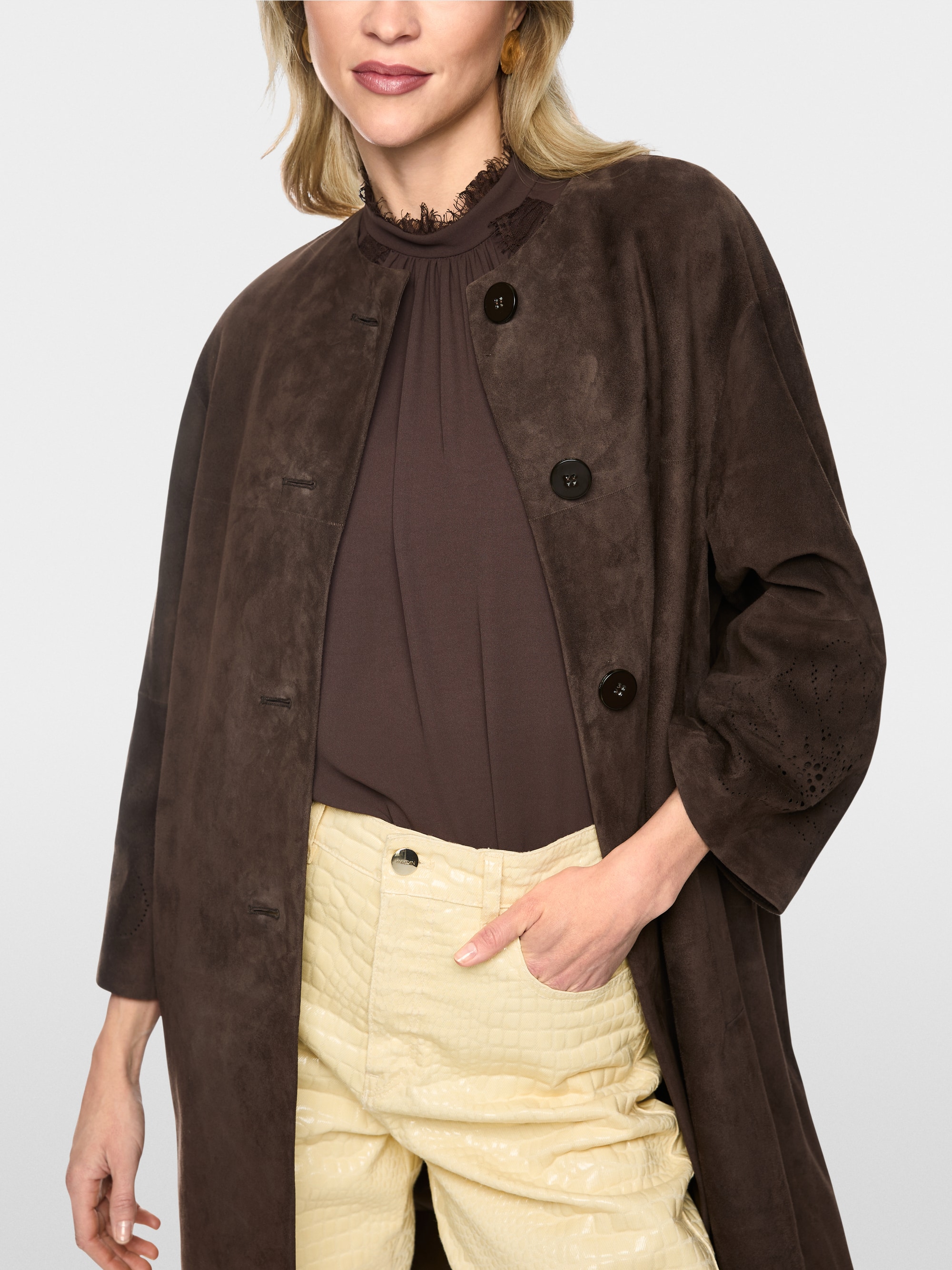Suede coat