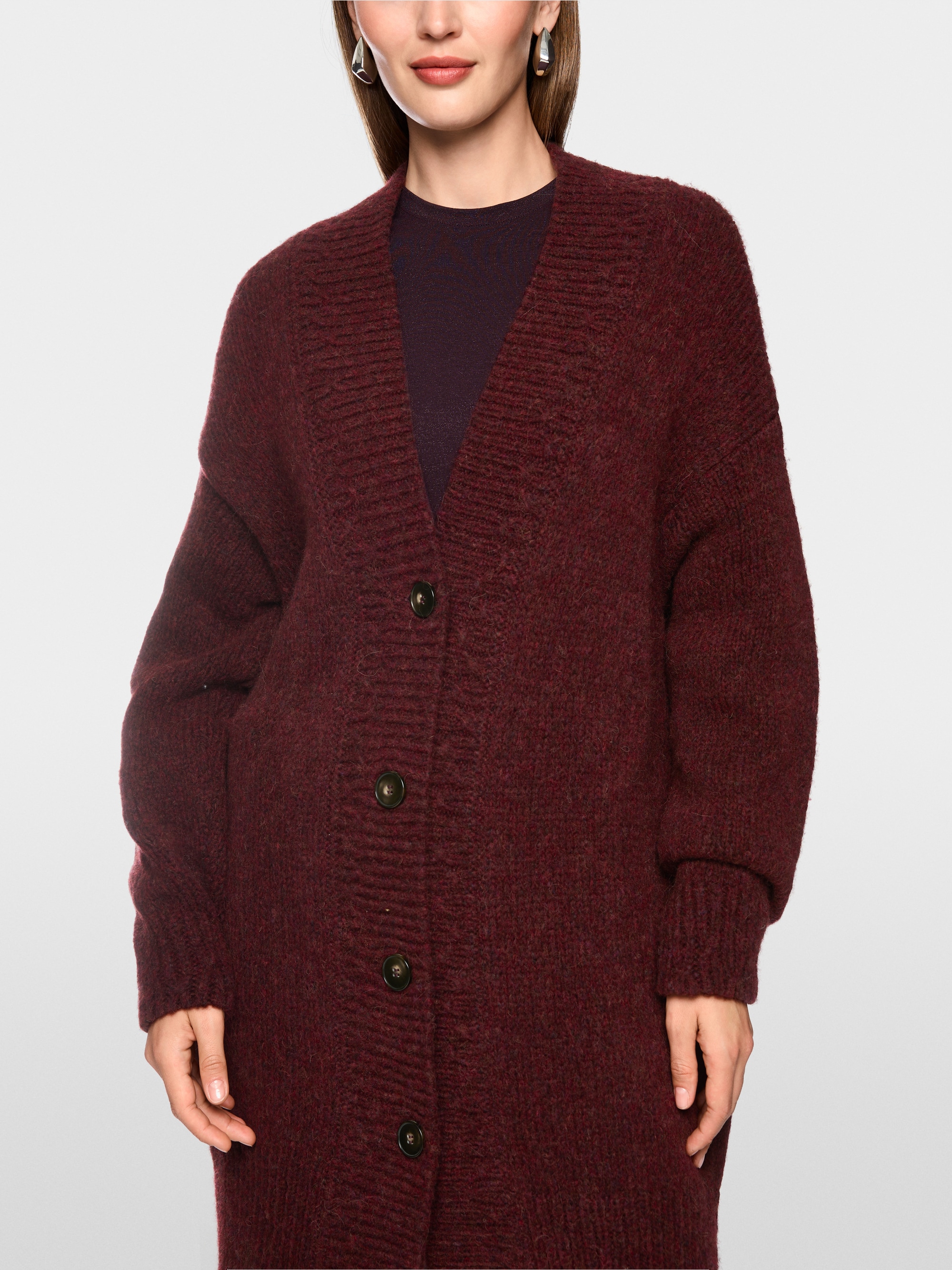 Manteau en maille grossière 