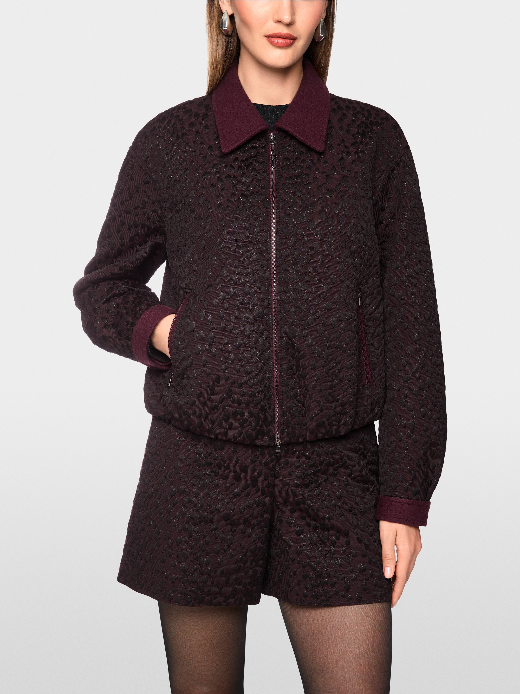 Veste à motif texturé