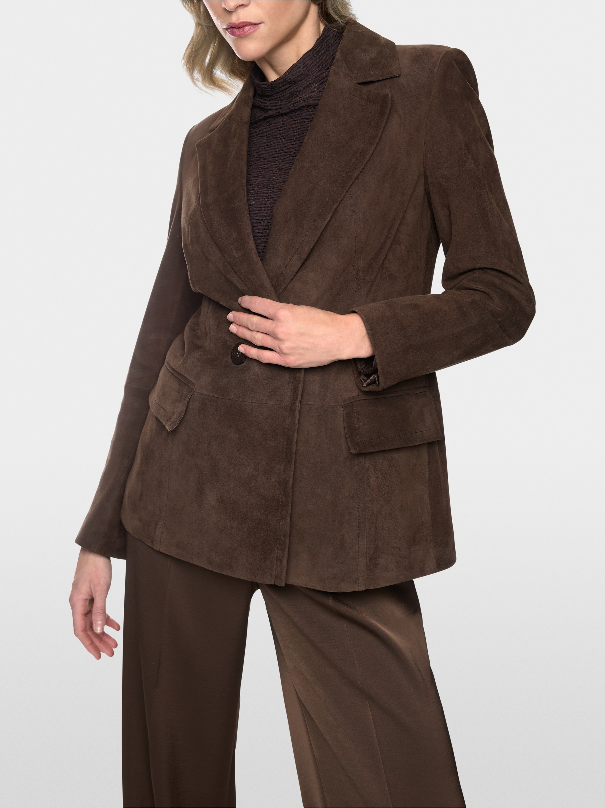 Suede blazer